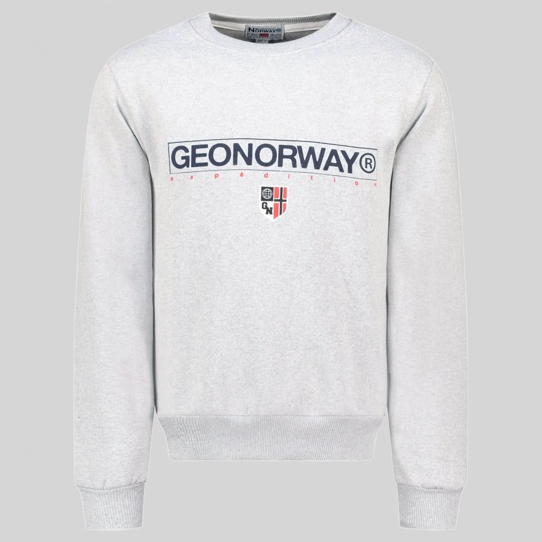 Geographical Norway Gotrun - Herren Kopfbedeckendes Sweatshirt mit Aufdrucken auf der Vorderseite - Geographical Norway GOTRUN_MEN_BLEU_S_SDB-GOTRUN_MEN_BLEU_M_SDB-GOTRUN_MEN_BLEU_L_SDB-.GOTRUN_MEN_BLUE_XL_SDB-GOTRUN_MEN_BLUE_XXL_SDB-GOTRUN_MEN_BLUE_3XL_SDB-GOTRUN_MEN_MARINE_S_SDB-GOTRUN_MEN_MARINE_M_SDB-GOTRUN_MEN_MARINE_L_SDB-GOTRUN_MEN_MARINE_XL_SDB