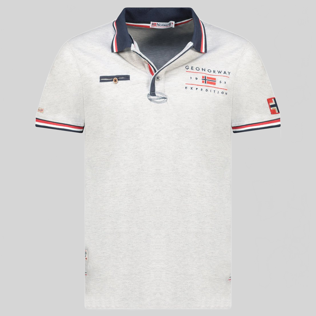Geographical Norway KONBUSTYBLE Homme - Polo à Manches Courtes 100% Coton - Geographical Norway KONBUSTYBLE_MEN_GRIS_CLAIR_S_SDB-KONBUSTYBLE_MEN_GRIS_CLAIR_M_SDB-KONBUSTYBLE_MEN_GRIS_CLAIR_L_SDB-KONBUSTYBLE_MEN_GRIS_CLAIR_XL_SDB-KONBUSTYBLE_MEN_GRIS_CLAIR_XXL_SDB-KONBUSTYBLE_MEN_GRIS_CLAIR_3XL_SDB-KONBUSTYBLE_MEN_MARINE_S_SDB-KONBUSTYBLE_MEN_MARINE_M_SDB-KONBUSTYBLE_MEN_MARINE_L_SDB-KONBUSTYBLE_MEN_MARINE_XL_SDB