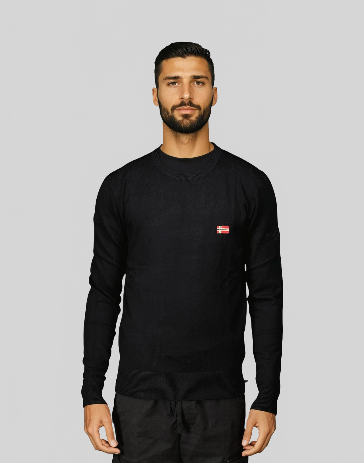 Geographical Norway FERASMO Homme - Round neck sweater - Geographical Norway FERASMO_MEN_GRIS_FONCE_SDB-FERASMO_MEN_OLIVE_S_SDB-FERASMO_MEN_MARINE_SDB-FERASMO_MEN_NOIR_S_SDB-FERASMO_MEN_GRIS_FONCE_M_SDB-FERASMO_MEN_OLIVE_M_SDB-FERASMO_MEN_MARINE_M_SDB-FERASMO_MEN_NOIR_M_SDB-FERASMO_MEN_GRIS_FONCE_L_SDB-FERASMO_MEN_OLIVE_L_SDB