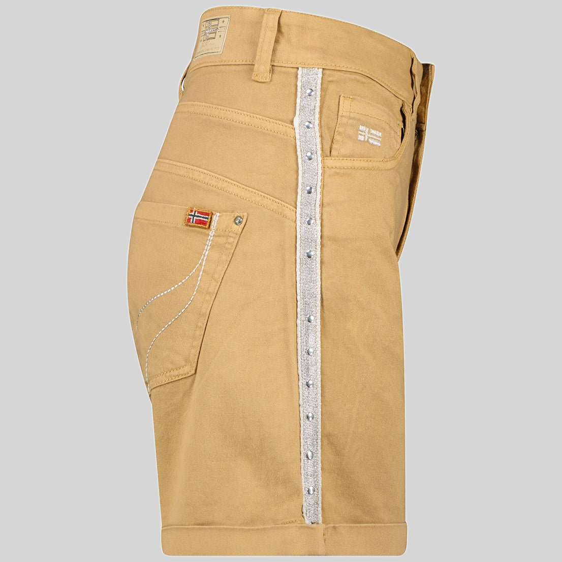 Geographical Norway Perlate Femme - Bermuda con tasche e bandiere - Geographical Norway PERLATE_LADY_BEIGE_SDB-PERLATE_LADY_BEIGE_M_SDB-PERLATE_LADY_BEIGE_L_SDB-PERLATE_LADY_BEIGE_XL_SDB-PERLATE_LADY_BEIGE_XXL_SDB-PERLATE_LADY_GREY_LIGHT_SDB-PERLATE_LADY_GREY_LIGHT_M_SDB-PERLATE_LADY_GREY_LIGHT_L_SDB-PERLATE_LADY_GREY_LIGHT_XL_SDB-PERLATE_LADY_GREY_LIGHT_XXL_SDB