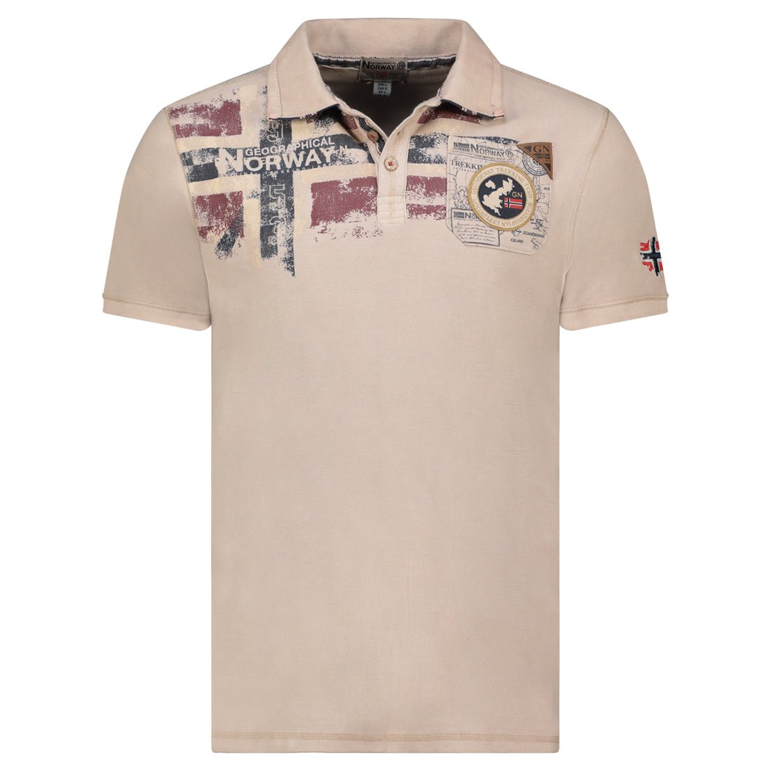 Geographical Norway ográfica KIMAC Hombre - Polo Manga Corta 100% Algodón - Geographical Norway KIMAC_MEN_BEIGE_S_SDB-KIMAC_MEN_BEIGE_M_SDB-KIMAC_MEN_BEIGE_L_SDB-KIMAC_MEN_BEIGE_XL_SDB-KIMAC_MEN_BEIGE_XXL_SDB-KIMAC_MEN_BEIGE_3XL_SDB-KIMAC_MEN_BLEU_S_SDB-KIMAC_MEN_BLEU_M_SDB-KIMAC_MEN_BLEU_XL_SDB-KIMAC_MEN_BLEU_XL_SDB