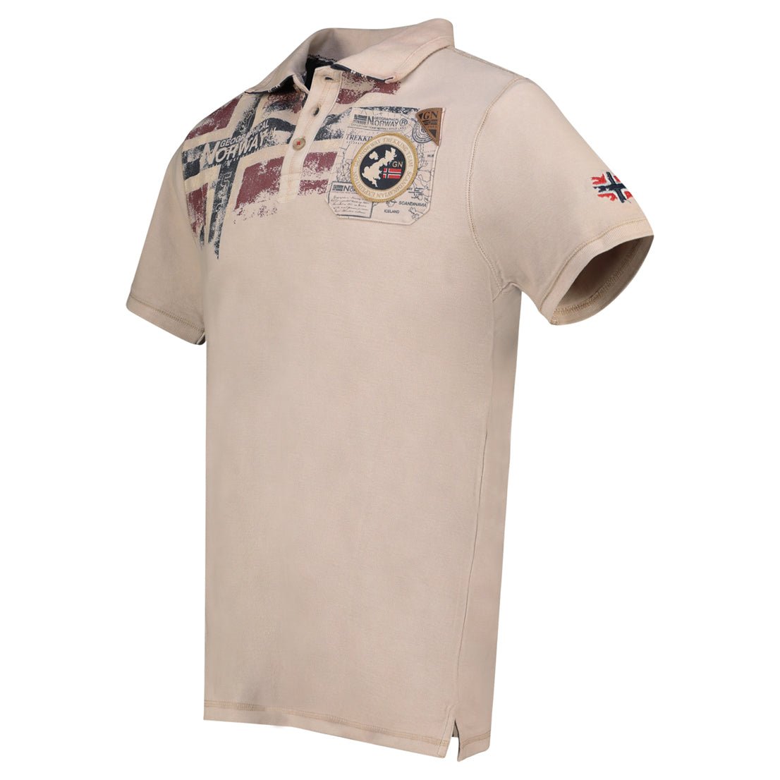 Geographical Norway KIMAC Homme - Polo Short Sleeve 100% Baumwolle - Geographical Norway KIMAC_MEN_BEIGE_S_SDB-KIMAC_MEN_BEIGE_M_SDB-KIMAC_MEN_BEIGE_L_SDB-.KIMAC_MEN_BEIGE_XL_SDB-KIMAC_MEN_BEIGE_XXL_SDB-KIMAC_MEN_BEIGE_3XL_SDB-KIMAC_MEN_BLEU_S_SDB-KIMAC_MEN_BLEU_M_SDB-KIMAC_MEN_BLEU_L_SDB-KIMAC_MEN_BLEU_XL_SDB