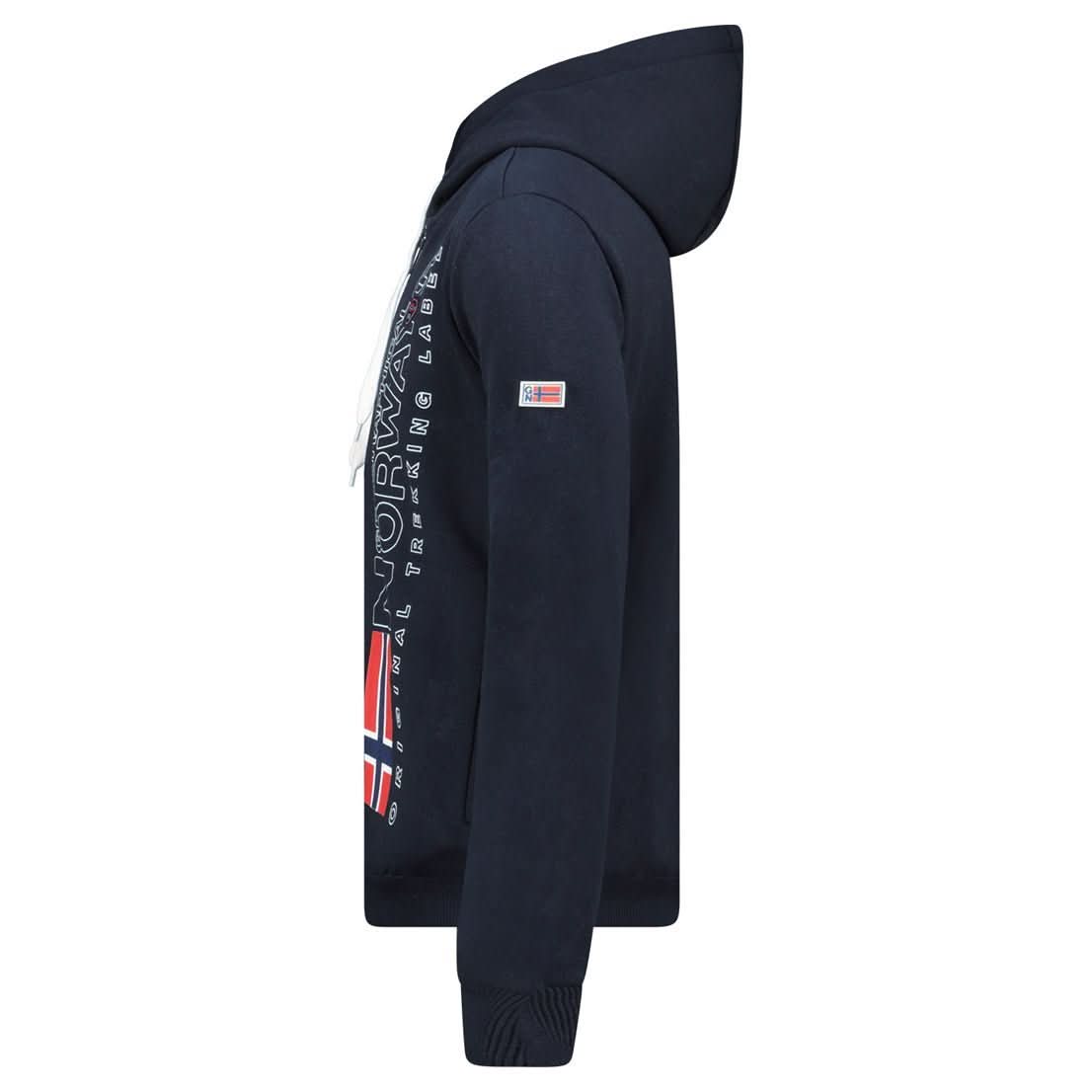 Geographical Norway FOGORA Herren - Kapuzenpullover mit Aufdrucken und Flagge am Ärmel - Geographical Norway FOGORA_MEN_CLARGRIS_S_SDB-FOGORA_MEN_NOIR_S_SDB-FOGORA_MEN_BLANC_S_SDB-.FOGORA_MEN_MARINE_S_SDB-FOGORA_MEN_GRAIS_CLAIR_M_SDB-FOGORA_MEN_SCHWARZ_M_SDB-FOGORA_MEN_BLANC_M_SDB-FOGORA_MEN_MARINE_M_SDB-FOGORA_MEN_GRAIS_CLAIR_L_SDB-FOGORA_MEN_SCHWARZ_L_SDB