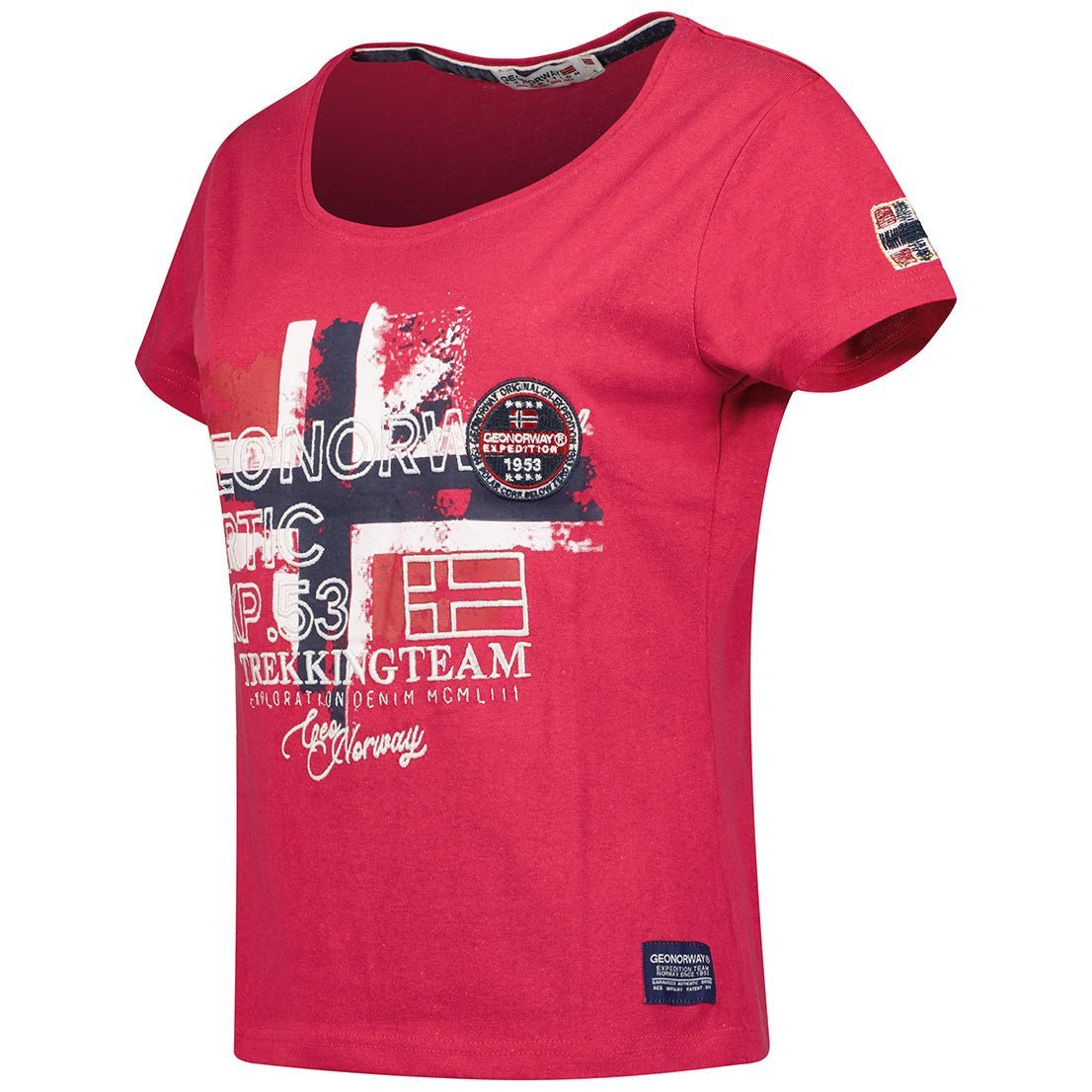 Geographical Norway Jarry Damen - Kurzarm T-Shirt - Geographical Norway JARRY_LADY_MARINE_S_SDB-JARRY_LADY_BLANC_S_SDB-JARRY_LADY_MARINE_M_SDB-.JARRY_LADY_WEISS_M_SDB-JARRY_LADY_MARINE_L_SDB-JARRY_LADY_WEISS_L_SDB-JARRY_LADY_WEISS_XL_SDB-JARRY_LADY_MARINE_XL_SDB-JARRY_LADY_MARINE_XXL_SDB-JARRY_LADY_SCHWARZ_S_SDB