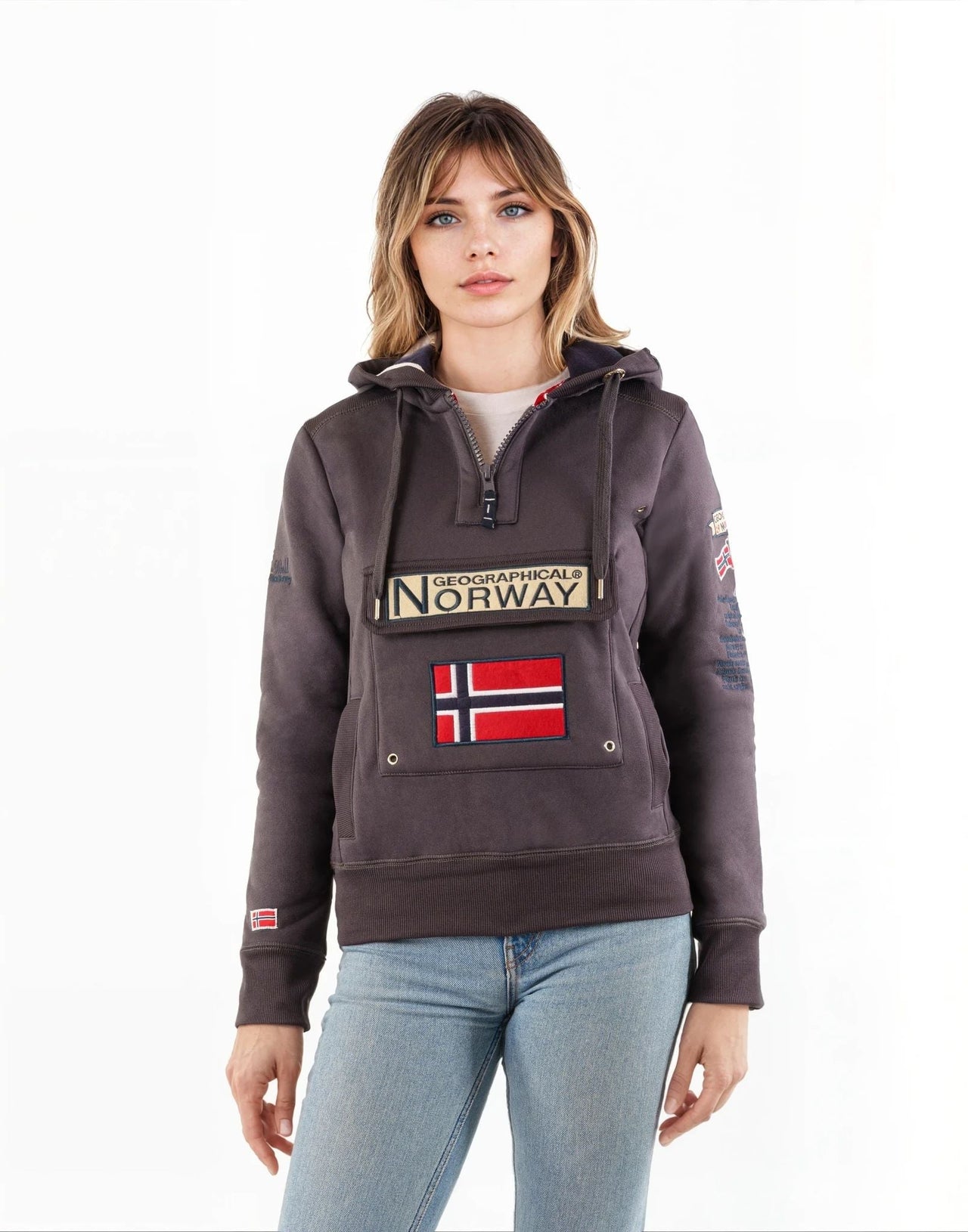 Geographical Norway Gymclass Damen - Kapuzenpullover - Geographical Norway GYMCLASS_LADY_BLANC_S_SDB-GYMCLASS_LADY_BLEU_PETROLE_S_SDB-GYMCLASS_LADY_BLEU_ROYAL_S_SDB-GYMCLASS_LADY_BLEU_CIEL_S_SDB-.GYMCLASS_LADY_BORDEAUX_S_SDB-GYMCLASS_LADY_GRENAT_S_S_SDB-GYMCLASS_LADY_GRAU_FONCE_S_SDB-GYMCLASS_LADY_GRAU_CLAIR_S_SDB-GYMCLASS_LADY_MARINE_S_S_SDB-GYMCLASS_LADY_KAKI_S_S_SDB