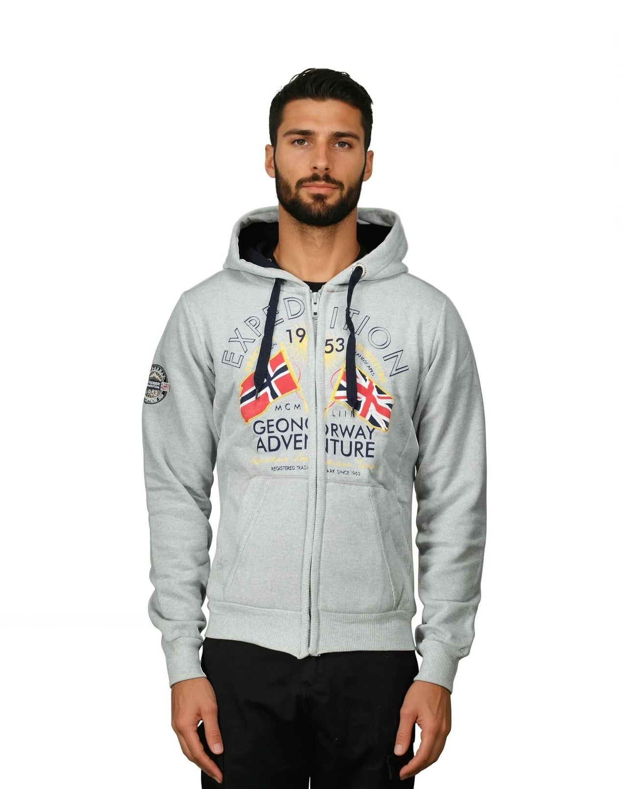 Geographical Norway Flepto Homme - Kapuzenpullover - Geographical Norway FLEPTO_MEN_GRIS_CLAIR_S_SDB-FLEPTO_MEN_GRIS_CLAIR_M_SDB-FLEPTO_MEN_GRIS_CLAIR_L_SDB-.FLEPTO_MEN_HELLGRAU_XL_SDB-FLEPTO_MEN_HELLGRAU_XXL_SDB-FLEPTO_MEN_HELLGRAU_3XL_SDB-FLEPTO_MEN_MARINE_S_SDB-FLEPTO_MEN_MARINE_M_SDB-FLEPTO_MEN_MARINE_L_SDB-FLEPTO_MEN_MARINE_XL_SDB