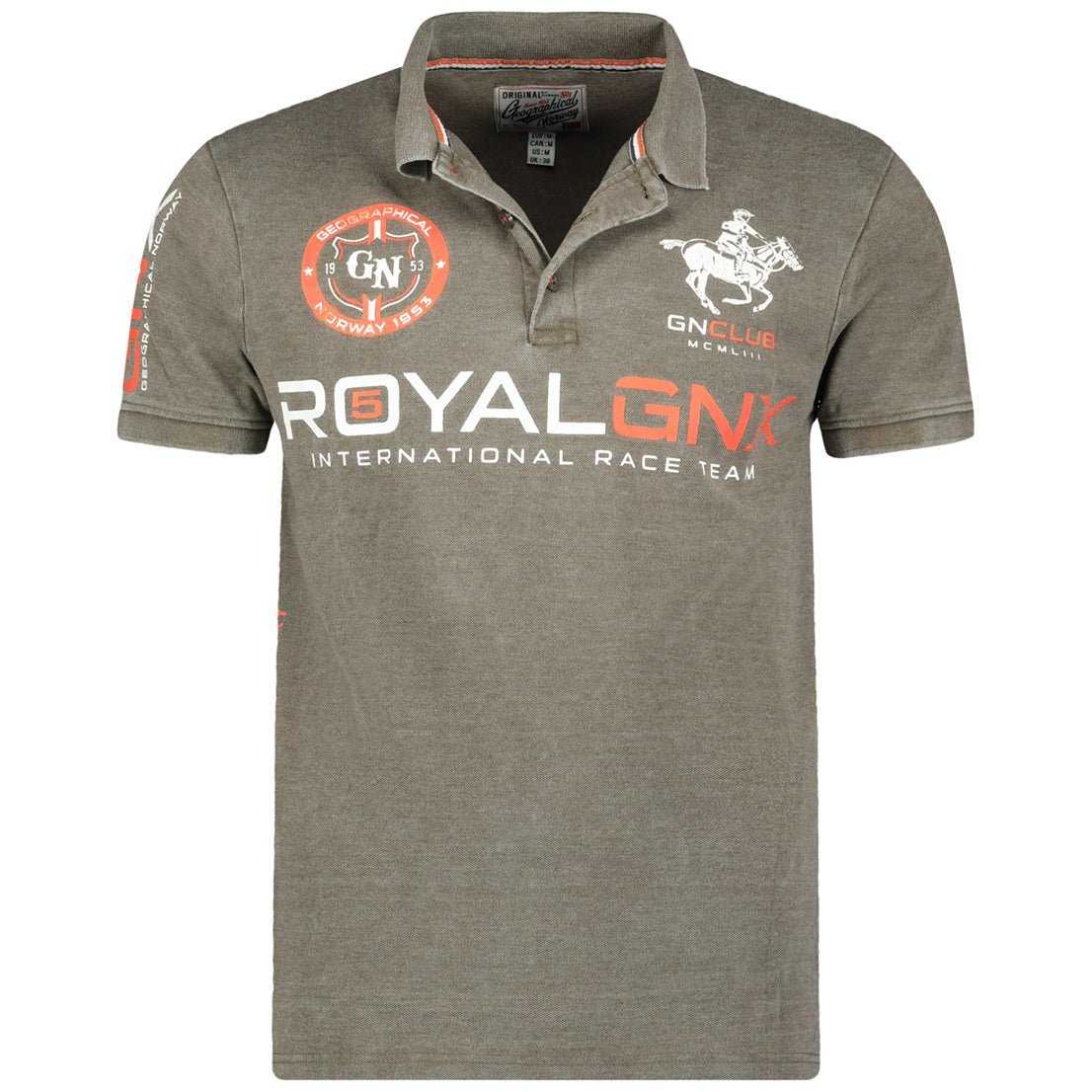 Geographical Norway Krudo Homme - Polo-Shirt mit kurzen Ärmeln - Geographical Norway KRUDO_MEN_KAKI_L_SDB