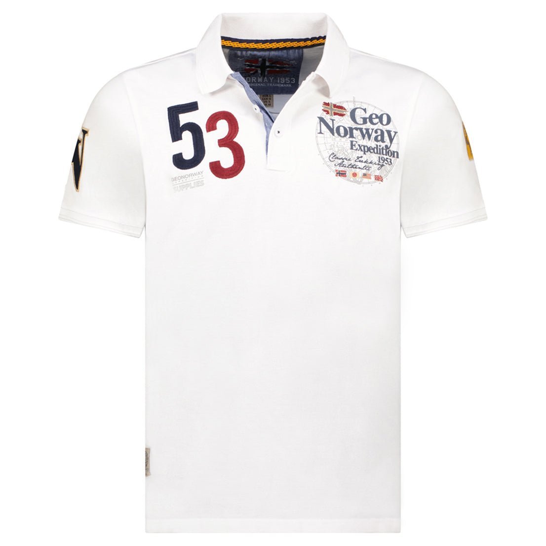 Geographical Norway KELAN Homme - Polo-Shirt mit kurzen Ärmeln - Geographical Norway KELAN_MEN_BEIGE_S_SDB-KELAN_MEN_BLANC_S_SDB-KELAN_MEN_BEIGE_M_SDB-.KELAN_MEN_WEISS_M_SDB-KELAN_MEN_BEIGE_L_SDB-KELAN_MEN_BLANC_L_SDB-KELAN_MEN_BEIGE_XL_SDB-KELAN_MEN_BLANC_XL_SDB-KELAN_MEN_BLANC_XXL_SDB-KELAN_MEN_BEIGE_XXL_SDB