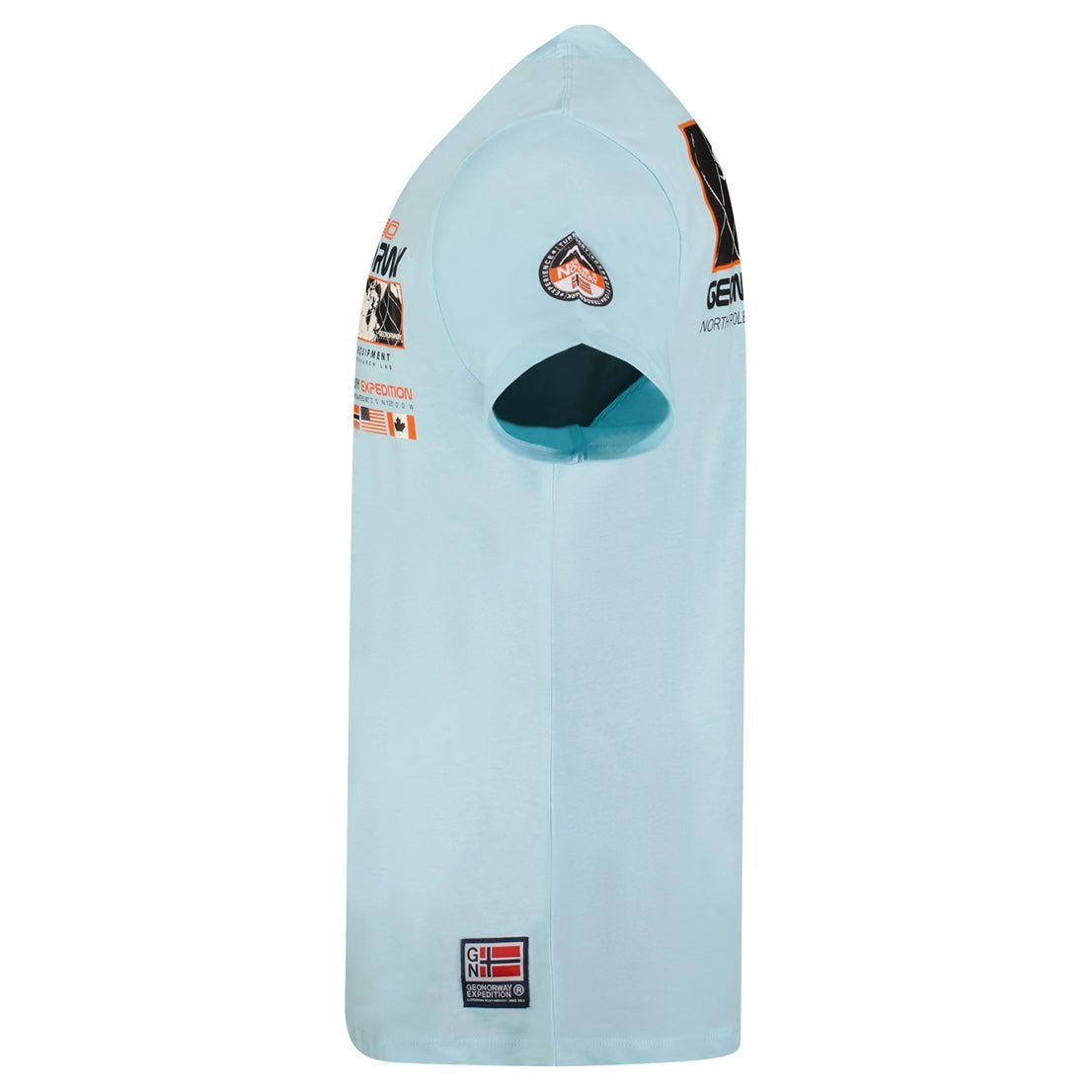 Geographical Norway JHOLME - Herren T-Shirt Kurzarm mit Flagge - Geographical Norway JHOLME_MEN_BLEU_CIEL_S_SDB-JHOLME_MEN_BLANC_S_SDB-JHOLME_MEN_BLEU_CIEL_M_SDB-.JHOLME_MEN_BLANC_M_SDB-JHOLME_MEN_BLEU_CIEL_L_SDB-JHOLME_MEN_BLANC_L_SDB-JHOLME_MEN_BLEU_CIEL_XL_SDB-JHOLME_MEN_BLANC_XL_SDB-JHOLME_MEN_BLEU_CIEL_XXL_SDB-JHOLME_MEN_BLANC_XXL_SDB