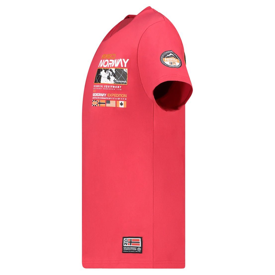 Geographical Norway JHOLME - Herren T-Shirt Kurzarm mit Flagge - Geographical Norway JHOLME_MEN_BLEU_CIEL_S_SDB-JHOLME_MEN_BLANC_S_SDB-JHOLME_MEN_BLEU_CIEL_M_SDB-.JHOLME_MEN_BLANC_M_SDB-JHOLME_MEN_BLEU_CIEL_L_SDB-JHOLME_MEN_BLANC_L_SDB-JHOLME_MEN_BLEU_CIEL_XL_SDB-JHOLME_MEN_BLANC_XL_SDB-JHOLME_MEN_BLEU_CIEL_XXL_SDB-JHOLME_MEN_BLANC_XXL_SDB