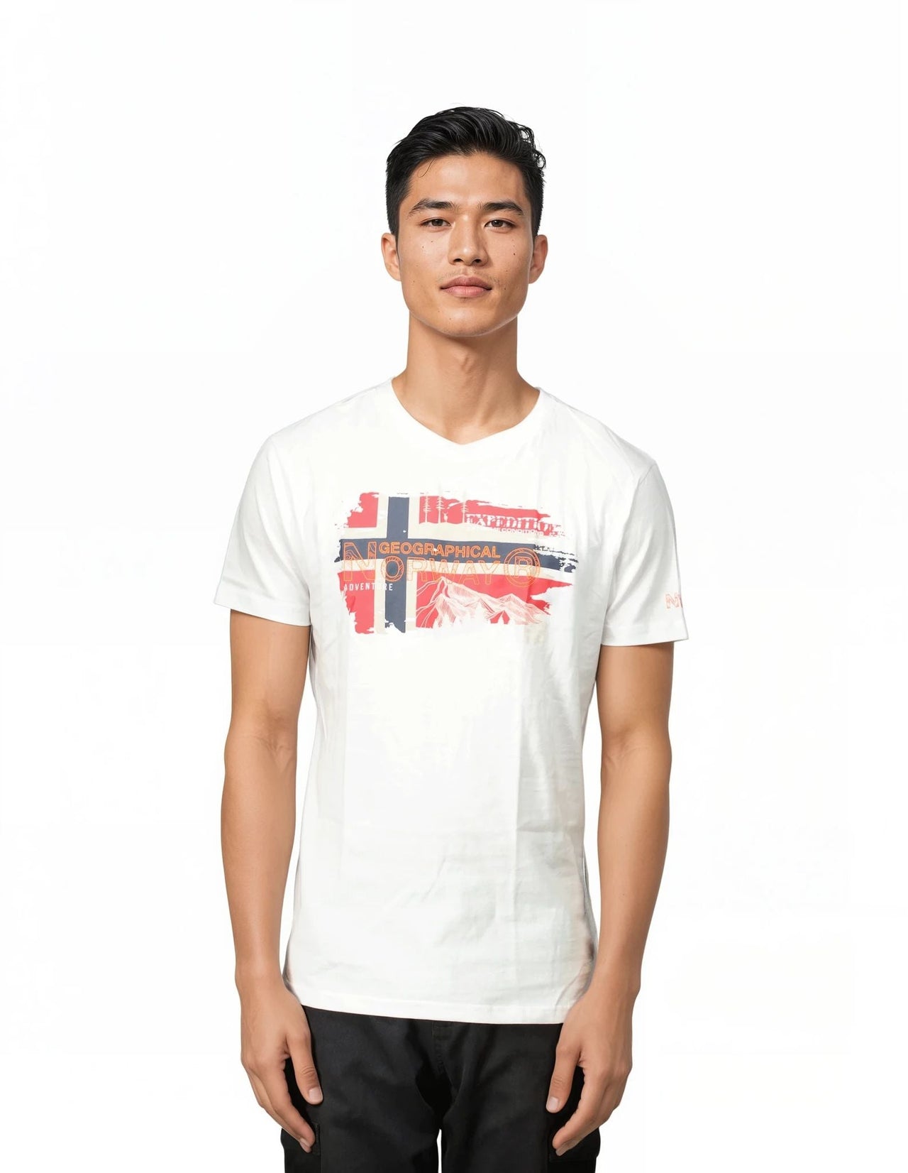 Geographical Norway JYSUIS - Herren T-Shirt Kurzarm mit Flagge - Geographical Norway JYSUIS_MEN_MARINE_S_SDB-JYSUIS_MEN_BLANC_S_SDB-JYSUIS_MEN_MARINE_M_SDB-.JYSUIS_MEN_BLANC_M_SDB-JYSUIS_MEN_MARINE_L_SDB-JYSUIS_MEN_BLANC_L_SDB-JYSUIS_MEN_MARINE_XL_SDB-JYSUIS_MEN_BLANC_XL_SDB-JYSUIS_MEN_MARINE_XXL_SDB-JYSUIS_MEN_BLANC_XXL_SDB