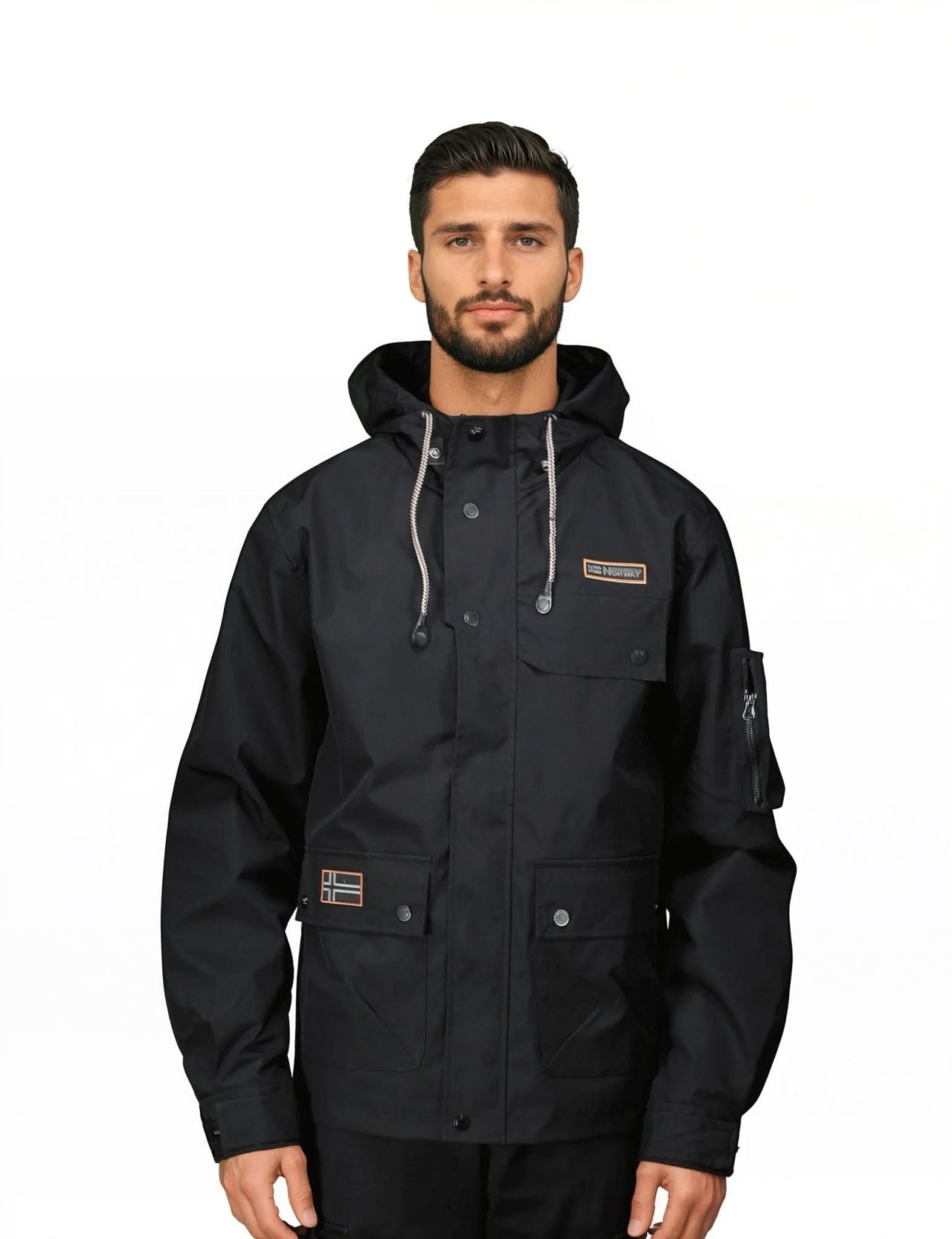 Geographical Norway BAKIROU Homme - Spring Jacket mit Kapuze - Geographical Norway BAKIROU_MEN_KAKI_S_SDB-BAKIROU_MEN_KAKI_M_SDB-BAKIROU_MEN_KAKI_L_SDB-.BAKIROU_MEN_KAKI_XL_SDB-BAKIROU_MEN_KAKI_XXL_SDB-BAKIROU_MEN_KAKI_3XL_SDB-BAKIROU_MEN_NOIR_S_SDB-BAKIROU_MEN_NOIR_M_SDB-BAKIROU_MEN_NOIR_L_SDB-BAKIROU_MEN_NOIR_XL_SDB