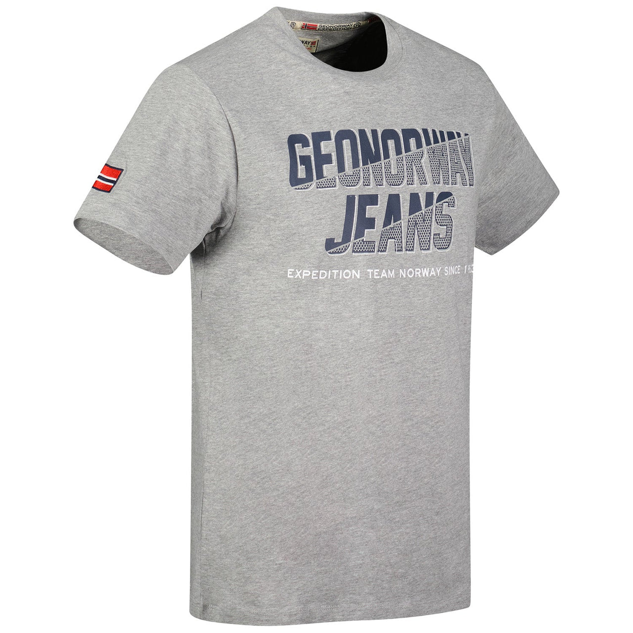 Geographical Norway Jasper - Herren T-Shirt Rundhalsausschnitt mit Flagge und Aufdrucken - Geographical Norway JASPER_MEN_NOIR_M_SDB-JASPER_MEN_BLANC_M_SDB-JASPER_MEN_MARINE_M_SDB-.JASPER_MEN_HELLGRAU_M_SDB-JASPER_MEN_ROT_M_SDB-JASPER_MEN_HELLGRAU_L_SDB-JASPER_MEN_MARINE_L_SDB-JASPER_MEN_WEISS_L_SDB-JASPER_MEN_ROT_L_SDB-JASPER_MEN_SCHWARZ_L_SDB