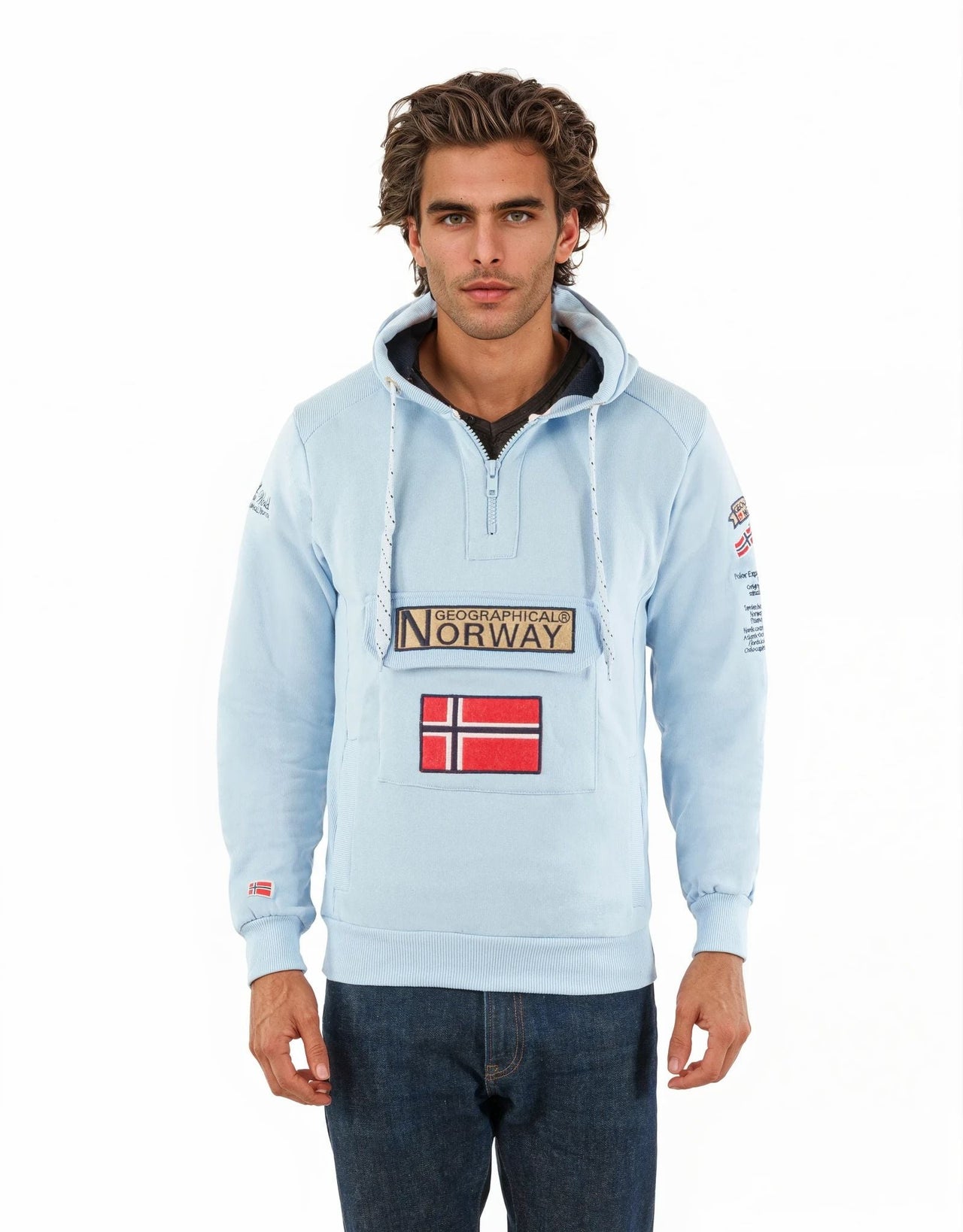 Geographical Norway Gymclass Homme - Kapuzenpullover - Geographical Norway GYMCLASS_MEN_BLANC_S_SDB-GYMCLASS_MEN_BLEU_CIEL_S_SDB-GYMCLASS_MEN_BORDEAUX_S_SDB-GYMCLASS_MEN_BLEU_ROYAL_S_SDB-.GYMCLASS_MEN_HELLGRAU_S_SDB-GYMCLASS_MEN_KAKI_S_S_SDB-GYMCLASS_MEN_GRAU_FONCE_S_S_SDB-GYMCLASS_MEN_MARINE_S_SDB-GYMCLASS_MEN_MARRON_S_SDB-GYMCLASS_MEN_MOUTARDE_S_S_SDB