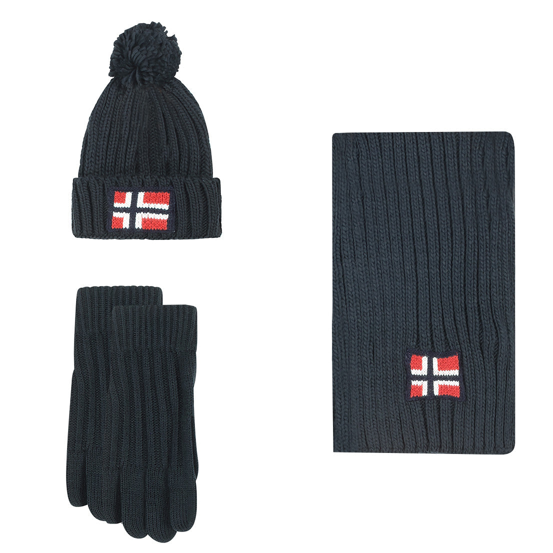 Geographical Norway SET WAMILLA XAMILLA ZAMILLA - Set Mütze Handschuhe Schal