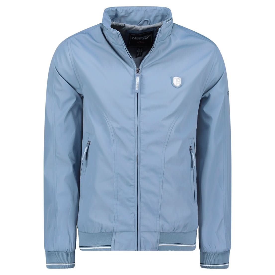 Geographical Norway Dllant Homme - Jacke mit Reißverschluss und Brustabzeichen - Geographical Norway DLLANT_MEN_BLEU_CLAIR_S_SDB-DLLANT_MEN_BLEU_CLAIR_M_SDB-DLLANT_MEN_BLEU_CLAIR_L_SDB-DLLANT_MEN_BLEU_CLAIR_XL_SDB-DLLANT_MEN_BLEU_CLAIR_XXL_SDB-DLLANT_MEN_BLEU_CLAIR_3XL_SDB