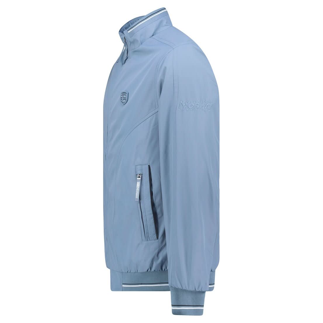 Geographical Norway Dllant Homme - Jacke mit Reißverschluss und Brustabzeichen - Geographical Norway DLLANT_MEN_BLEU_CLAIR_S_SDB-DLLANT_MEN_BLEU_CLAIR_M_SDB-DLLANT_MEN_BLEU_CLAIR_L_SDB-DLLANT_MEN_BLEU_CLAIR_XL_SDB-DLLANT_MEN_BLEU_CLAIR_XXL_SDB-DLLANT_MEN_BLEU_CLAIR_3XL_SDB