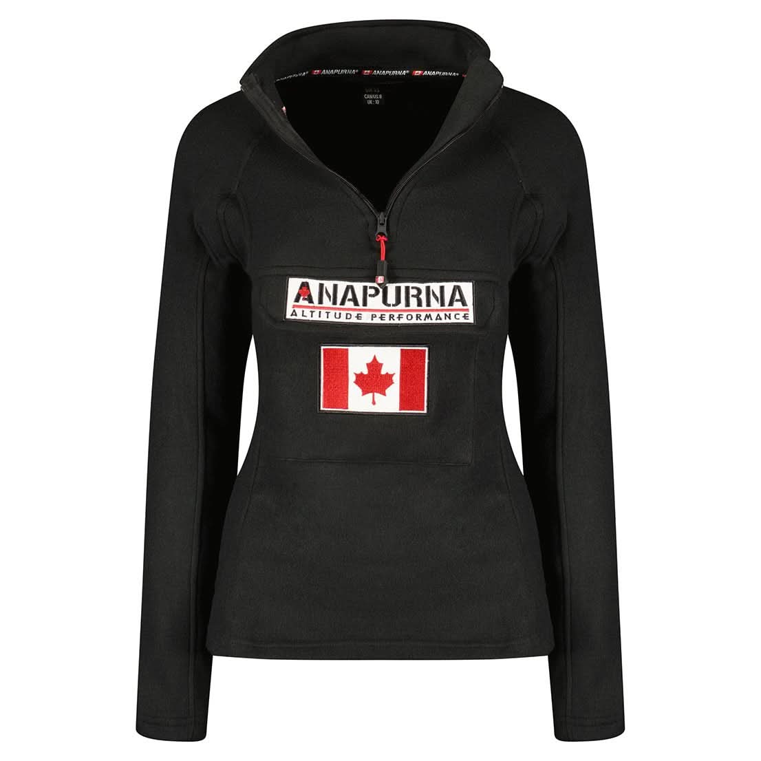 Tymclassana Anapurna Hz Damen - Fleece - Geographical Norway TYMCLASSANA_LADY_HZ_NOIR_M_AN_SDB-TYMCLASSANA_LADY_HZ_NOIR_XL_AN_SDB