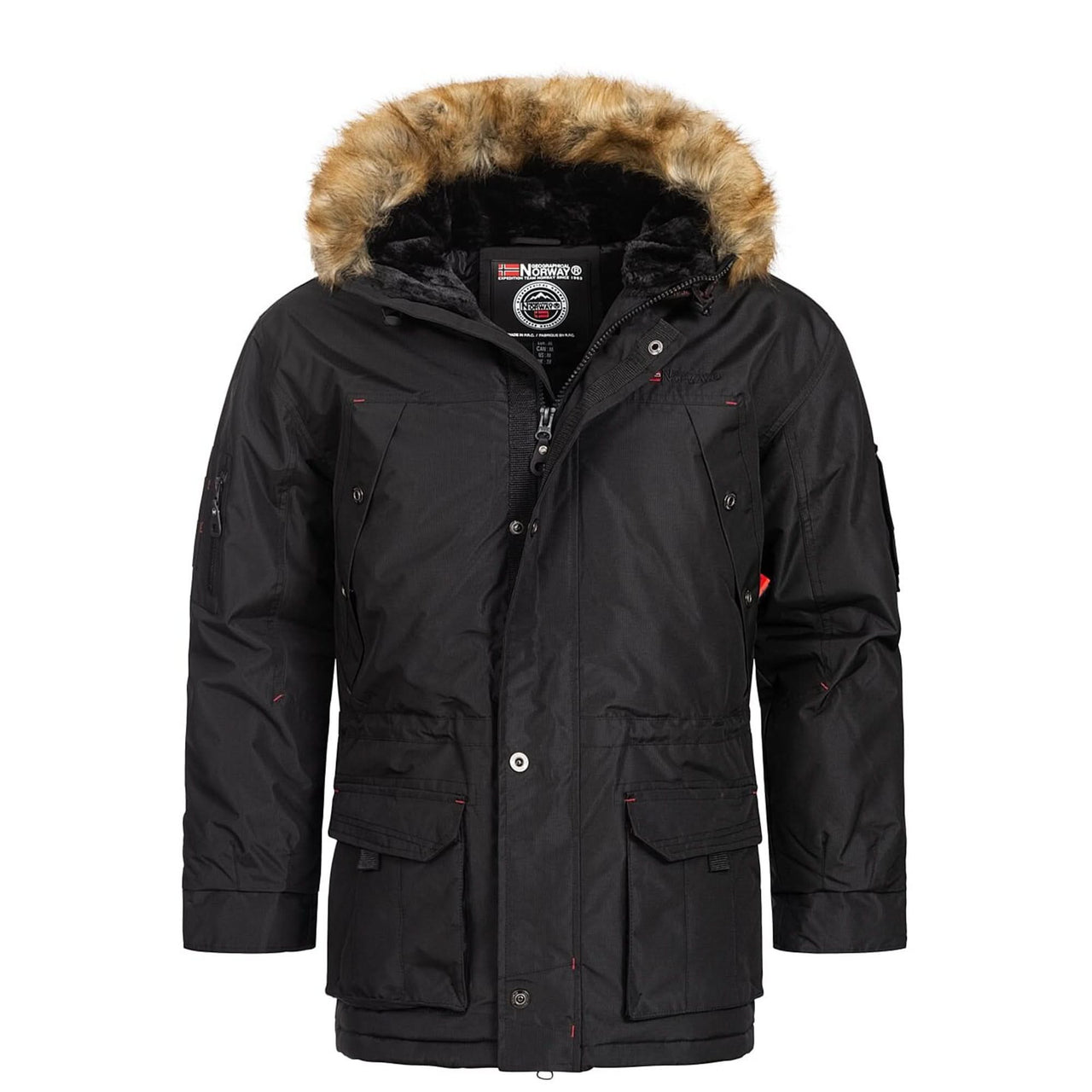 Geographical Norway Abiosaure Homme - Warmer Parka mit Kapuze - Geographical Norway ABIOSAURE_MEN_GRIS_FONCE_S_SDB-ABIOSAURE_MEN_GRIS_FONCE_M_SDB-ABIOSAURE_MEN_GRIS_FONCE_L_SDB-.ABIOSAURE_MENGRIS_FONCE_XL_SDB-ABIOSAURE_MENGRIS_FONCE_XXL_SDB-ABIOSAURE_MENGRIS_FONCE_3XL_SDB-ABIOSAURE_MEN_KAKI_S_SDB-ABIOSAURE_MEN_KAKI_M_SDB-ABIOSAURE_MEN_KAKI_L_SDB-ABIOSAURE_MEN_KAKI_XL_SDB