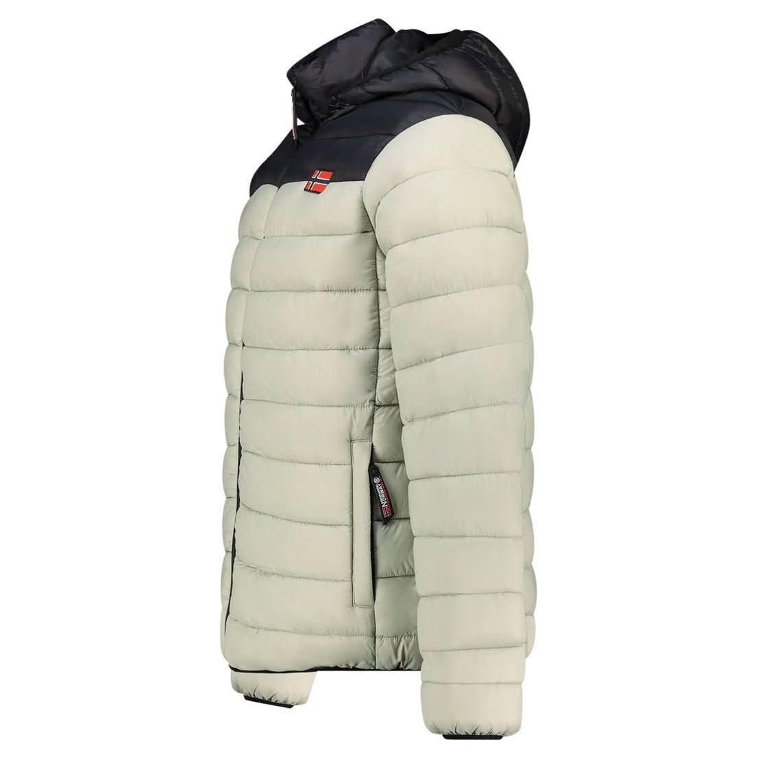 Geographical Norway AMIGOCLERC HOOD Homme - Steppjacke mit Kontrast - Geographical Norway - S Salbeigrün