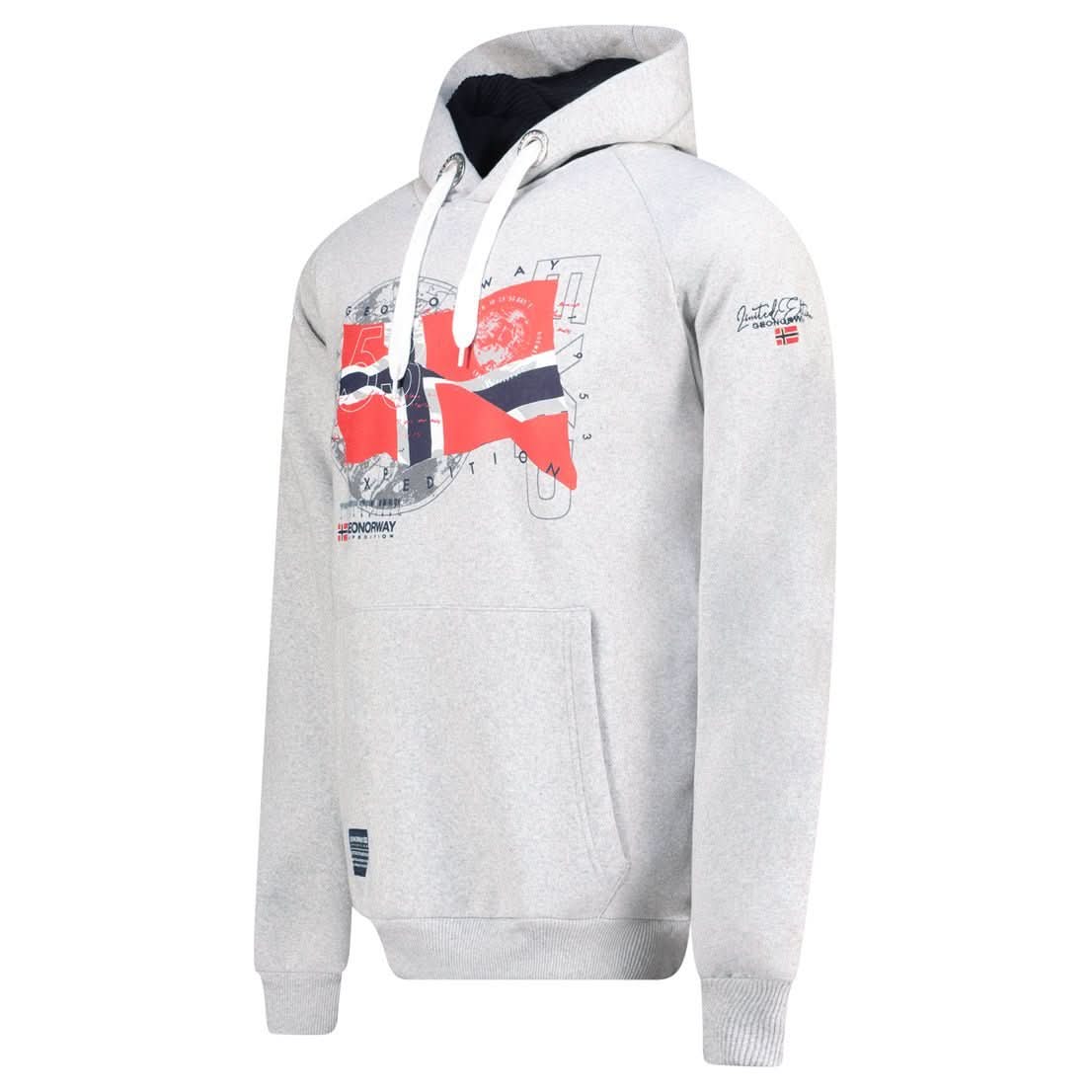 Geographical Norway GDRAP Homme - Kapuzenpullover mit Flagge und Aufdrucken - Geographical Norway GDRAP_MEN_MARINE_S_SDB-GDRAP_MEN_BLANC_S_SDB-GDRAP_MEN_MARINE_M_SDB-.GDRAP_MEN_WEISS_M_SDB-GDRAP_MEN_MARINE_L_SDB-GDRAP_MEN_BLANC_L_SDB-GDRAP_MEN_MARINE_XL_SDB-GDRAP_MEN_BLANC_XL_SDB-GDRAP_MEN_MARINE_XXL_SDB-GDRAP_MEN_BLANC_XXL_SDB