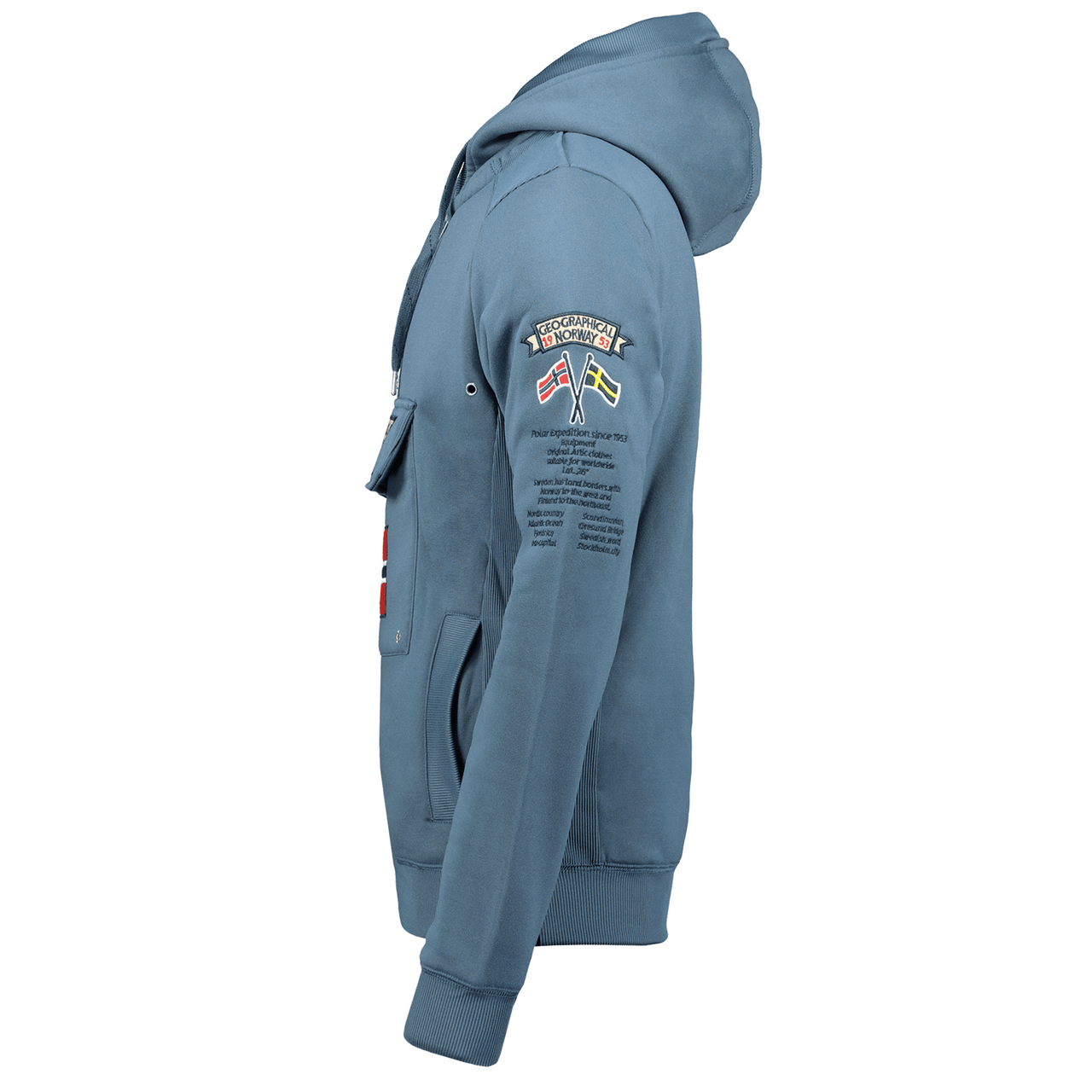 Geographical Norway Gymclass Homme - Kapuzenpullover - Geographical Norway - S Petrolblau
