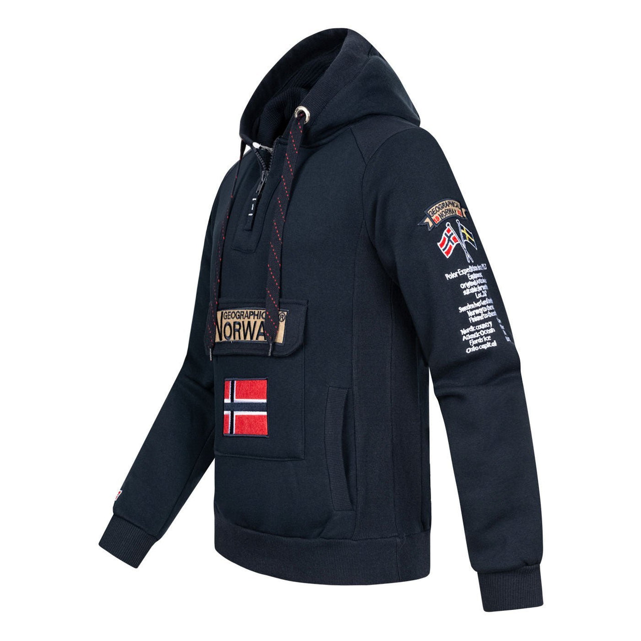 Geographical Norway Gymclass Mann - Kapuzenpullover - Geographical Norway - L Marine