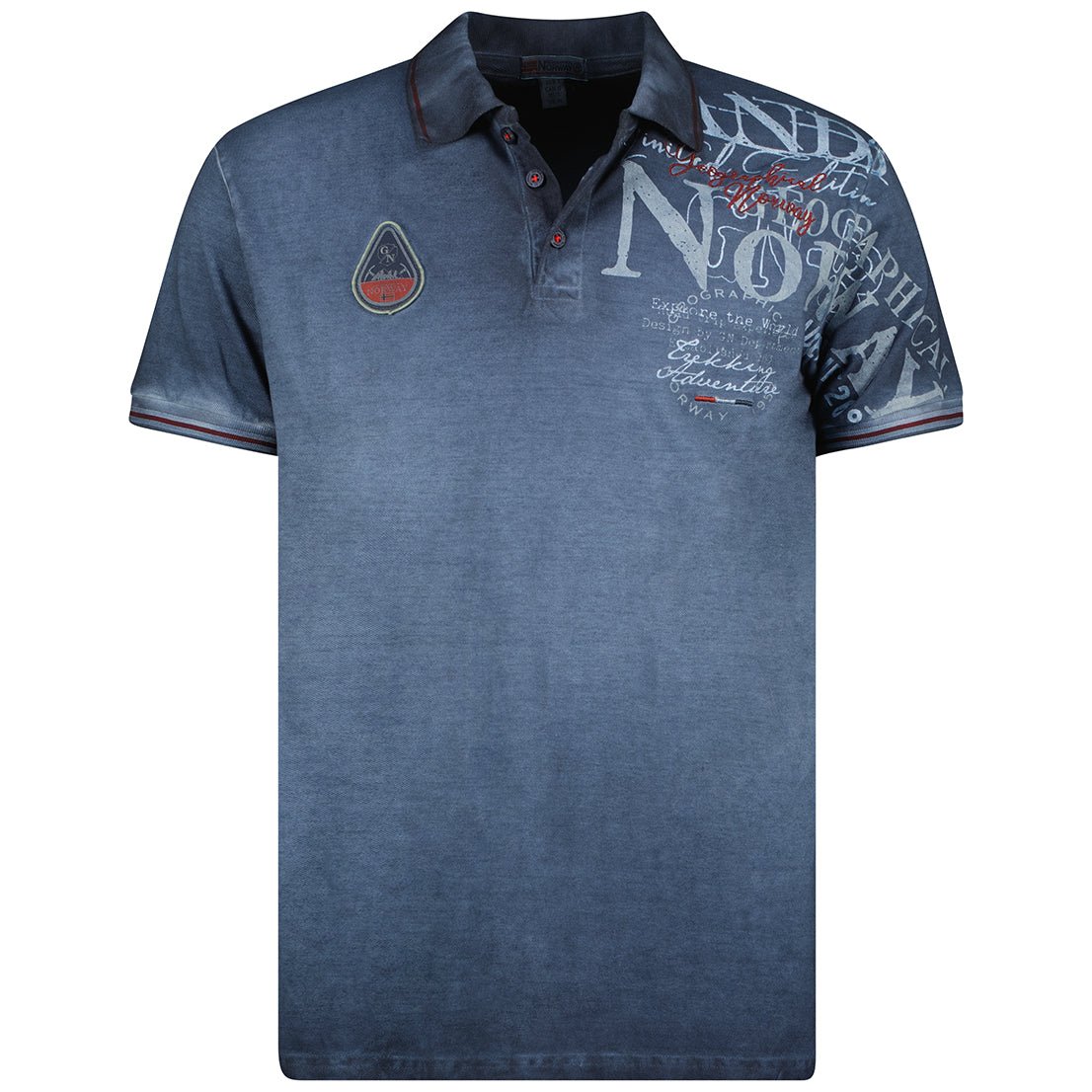 Geographical Norway Kadventure Homme - Kurzärmeliges Poloshirt - Geographical Norway KADVENTURE_MEN_BLEU_M_SDB-KADVENTURE_MEN_BLANC_M_SDB-KADVENTURE_MEN_BLEU_L_SDB-KADVENTURE_MEN_BLANC_L_SDB-.KADVENTURE_MEN_BLUE_XL_SDB-KADVENTURE_MEN_BLANC_XL_SDB-KADVENTURE_MEN_BLANC_XXL_SDB-KADVENTURE_MEN_BLEU_XXL_SDB-KADVENTURE_MEN_BLEU_3XL_SDB-KADVENTURE_MEN_MARINE_M_SDB