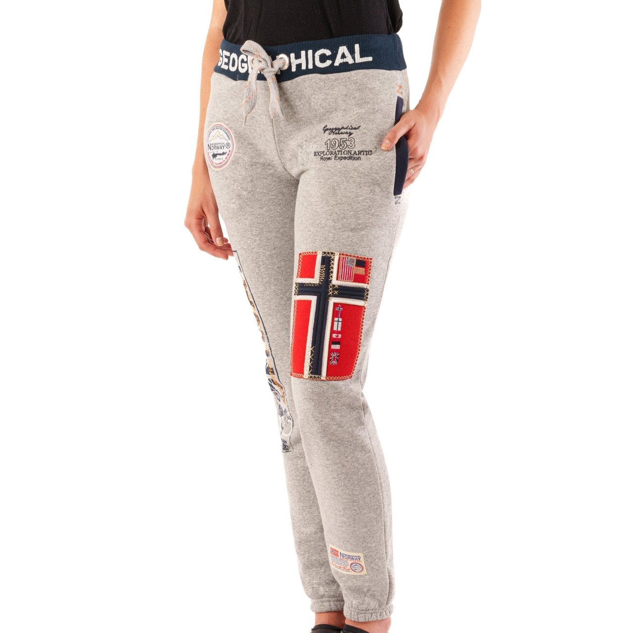 Geographical Norway Myer Damen - Jogginghose mit verengten Beinabschlüssen - Geographical Norway MYER_LADY_GRIS_CLAIR_S_EO_SDB-MYER_LADY_GRIS_CLAIR_M_EO_SDB-MYER_LADY_GRIS_CLAIR_L_EO_SDB-MYER_LADY_HELLGRAU_XL_EO_SDB-MYER_LADY_HELLGRAU_XXL_EO_SDB-MYER_LADY_SCHWARZ_S_EO_SDB-MYER_LADY_SCHWARZ_M_EO_SDB-MYER_LADY_SCHWARZ_L_EO_SDB-MYER_LADY_SCHWARZ_XL_EO_SDB-MYER_LADY_SCHWARZ_XXL_EO_SDB