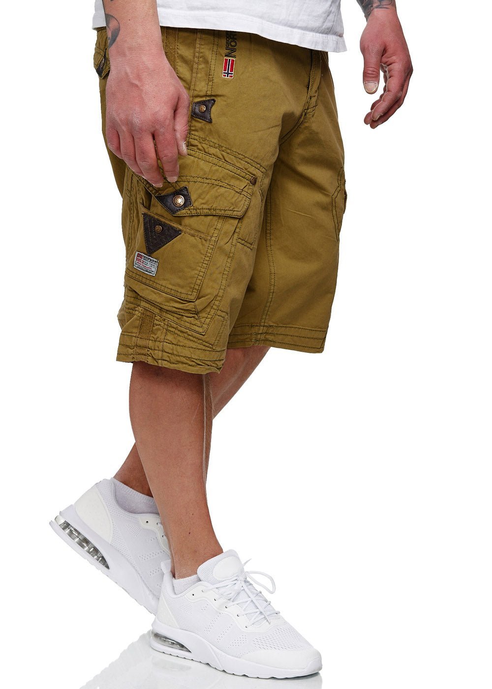 Geographical Norway Peanut Homme - Bermuda-Shorts - Geographical Norway - S Mastic