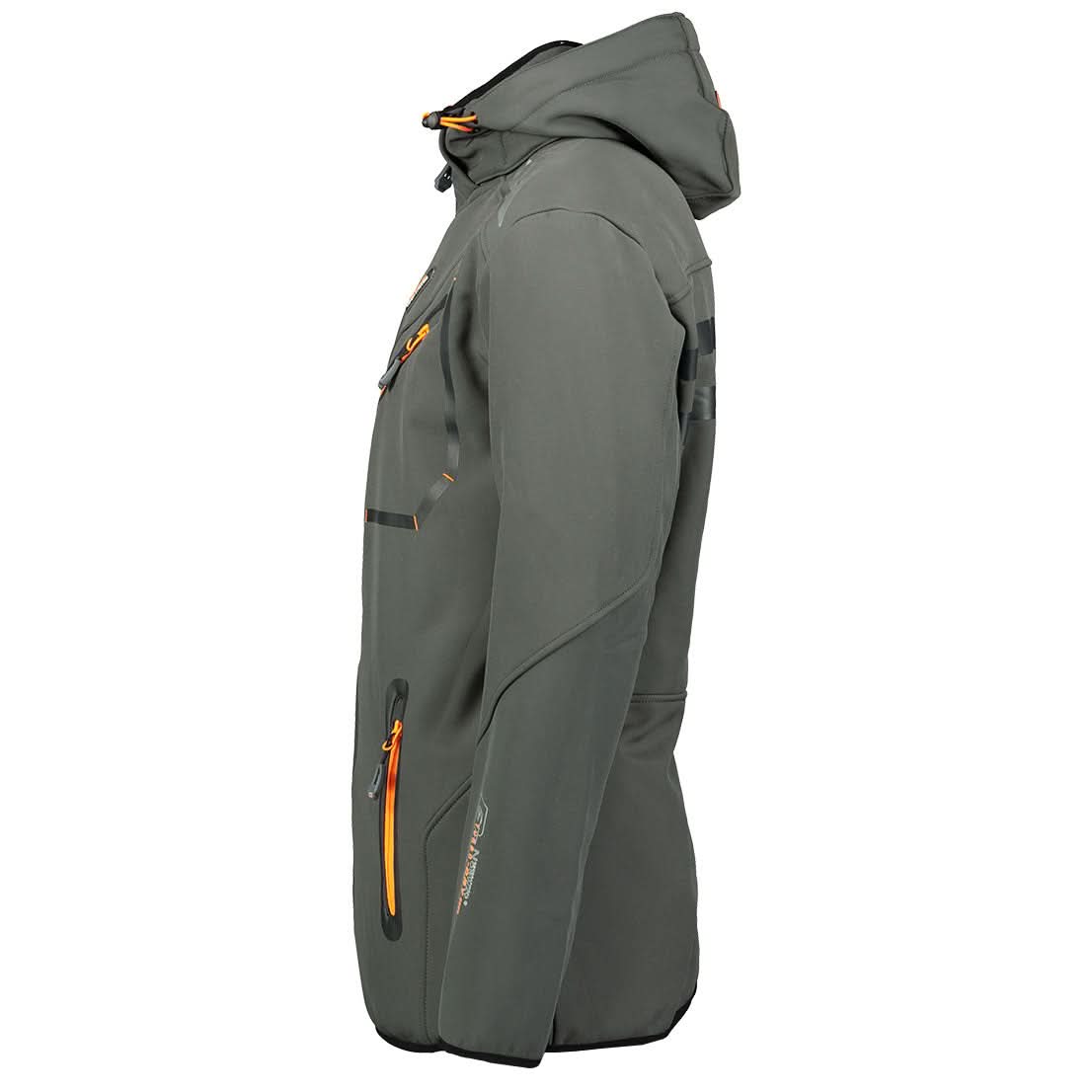 Geographical Norway Royaute Homme - Softshell Dunkelgrau Orange - Geographical Norway - S Dunkelgrau Orange