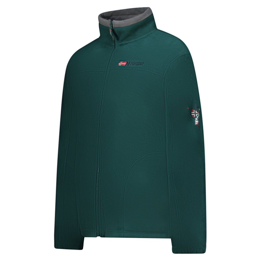 Geographical Norway Tamazonie Homme - Fleece mit Reißverschluss - Geographical Norway - L Dunkelgrün