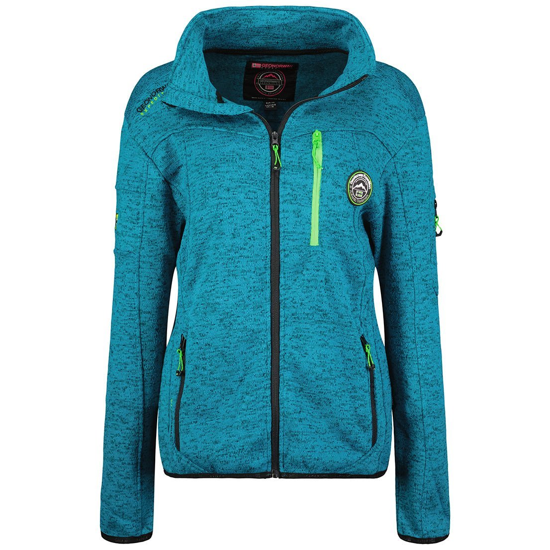 Geographical Norway Trincesse Damen - Fleece mit Schornsteinkragen - Geographical Norway - L Türkis