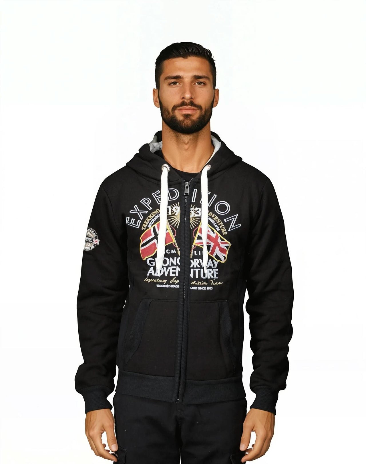 Geographical Norway Flepto Homme - Hooded sweatshirt - Geographical Norway FLEPTO_MEN_GRIS_CLAIR_S_SDB-FLEPTO_MEN_GRIS_CLAIR_M_SDB-FLEPTO_MEN_GRIS_CLAIR_L_SDB-FLEPTO_MEN_GRIS_CLAIR_XL_SDB-FLEPTO_MEN_GRIS_CLAIR_XXL_SDB-FLEPTO_MEN_GRIS_CLAIR_3XL_SDB-FLEPTO_MEN_MARINE_S_SDB-FLEPTO_MEN_MARINE_M_SDB-FLEPTO_MEN_MARINE_L_SDB-FLEPTO_MEN_MARINE_XL_SDB