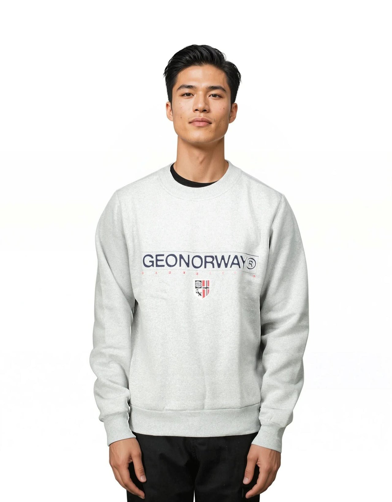 Geographical Norway Gotrun - Men's Sweat Top with Front Print - Geographical Norway GOTRUN_MEN_BLEU_S_SDB-GOTRUN_MEN_BLEU_M_SDB-GOTRUN_MEN_BLEU_L_SDB-GOTRUN_MEN_BLEU_XL_SDB-GOTRUN_MEN_BLEU_XXL_SDB-GOTRUN_MEN_BLEU_3XL_SDB-GOTRUN_MEN_MARINE_S_SDB-GOTRUN_MEN_MARINE_M_SDB-GOTRUN_MEN_MARINE_L_SDB-GOTRUN_MEN_MARINE_XL_SDB