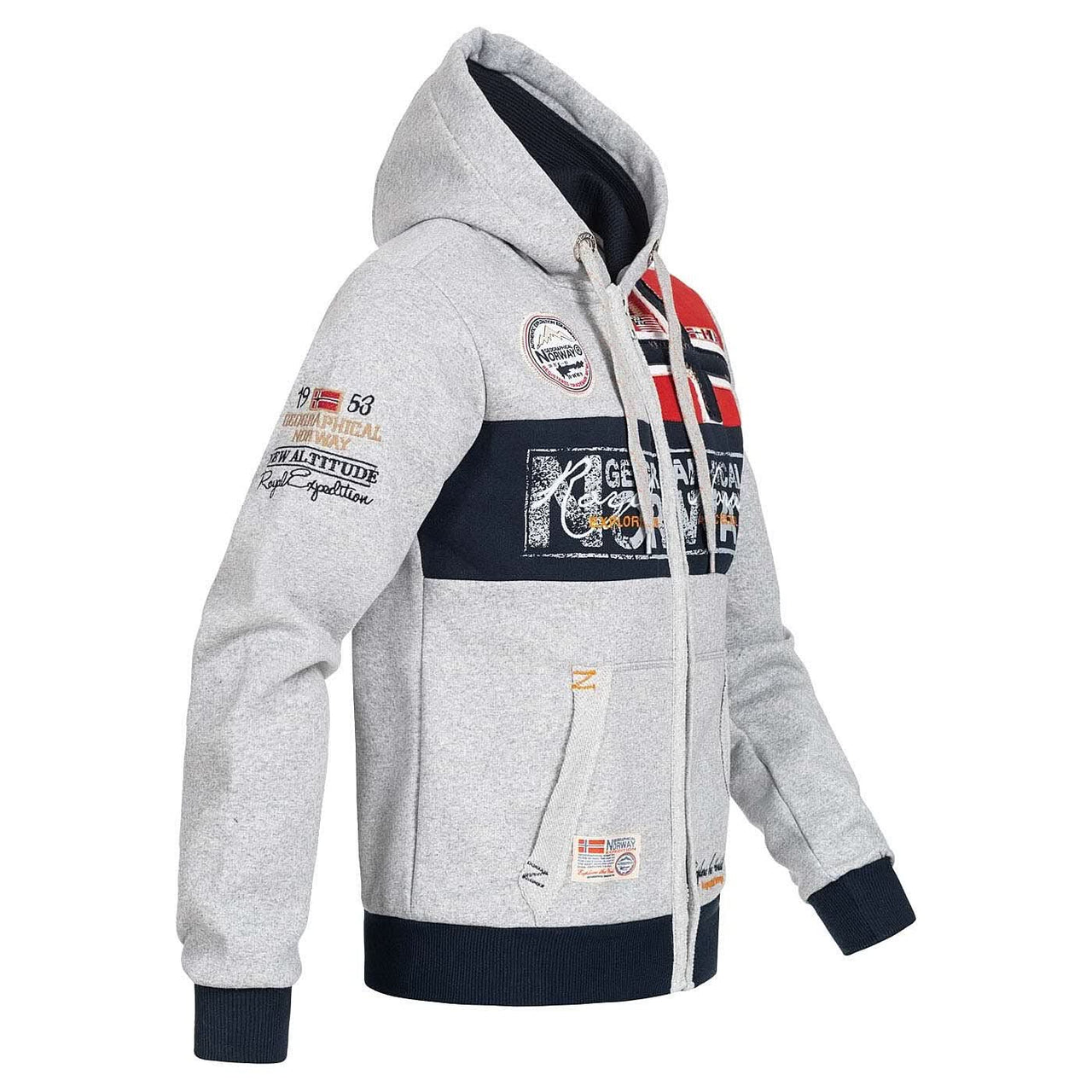 Geographical Norway Flyer Homme - Zip sweatshirt - Geographical Norway FLYER_MEN_GRIS_CLAIR_S_SDB-FLYER_MEN_BLANC_M_SDB-FLYER_MEN_GRIS_CLAIR_M_SDB-FLYER_MEN_BLANC_L_SDB-FLYER_MEN_GRIS_CLAIR_L_SDB-FLYER_MEN_BLANC_XL_SDB-FLYER_MEN_GRIS_CLAIR_XL_SDB-FLYER_MEN_BLANC_XXL_SDB-FLYER_MEN_BLANC_3XL_SDB-FLYER_MEN_GRIS_CLAIR_XXL_SDB