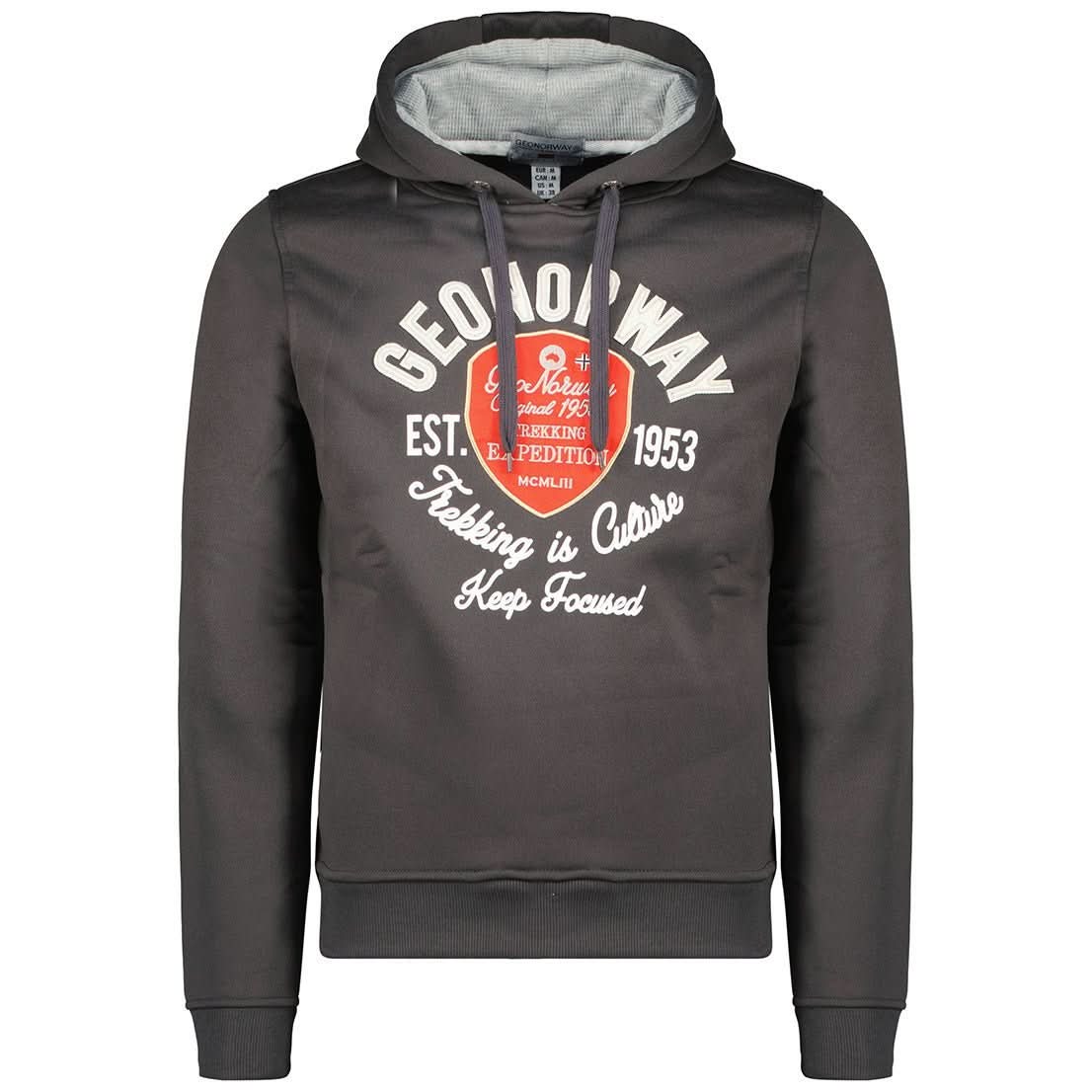 Geographical Norway Garlon Homme - Sweatshirt - Geographical Norway GARLON_MEN_KAKI_M_SDB-GARLON_MEN_MARINE_SDB-GARLON_MEN_GRIS_FONCE_M_SDB-GARLON_MEN_GRIS_CLAIR_SDB-GARLON_MEN_NOIR_S_SDB-GARLON_MEN_KAKI_L_SDB-GARLON_MEN_MARINE_M_SDB-GARLON_MEN_GRIS_FONCE_L_SDB-GARLON_MEN_GRIS_CLAIR_M_SDB-GARLON_MEN_NOIR_M_SDB