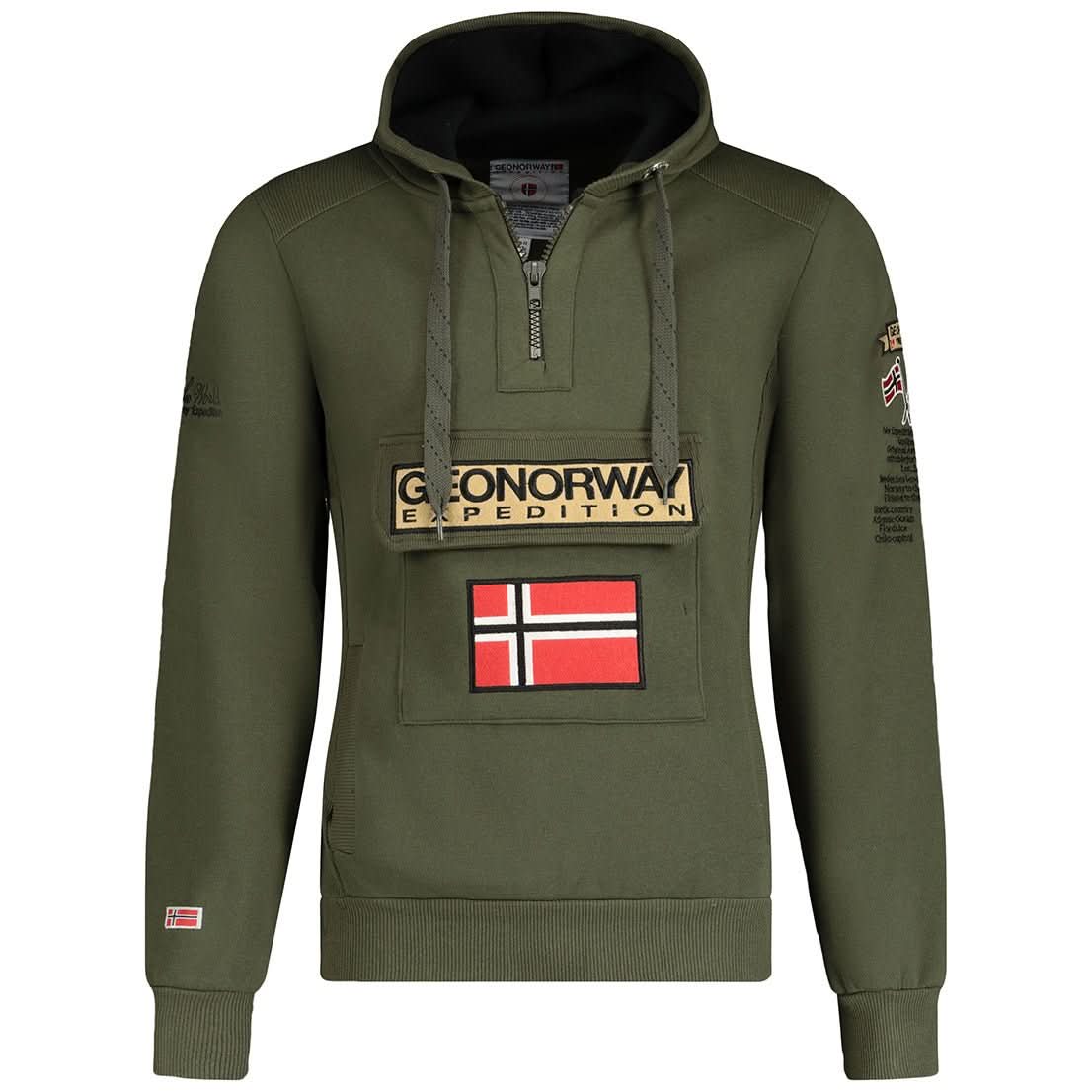 Gymclass Geo Norway Homme - Hooded sweatshirt - Geographical Norway GYMCLASS_MEN_ROUGE_S_EO_SDB-GYMCLASS_MEN_NOIR_S_EO_SDB-GYMCLASS_MEN_MARINE_S_EO_SDB-GYMCLASS_MEN_GRIS_FONCE_M_EO_SDB-GYMCLASS_MEN_KAKI_L_EO_SDB