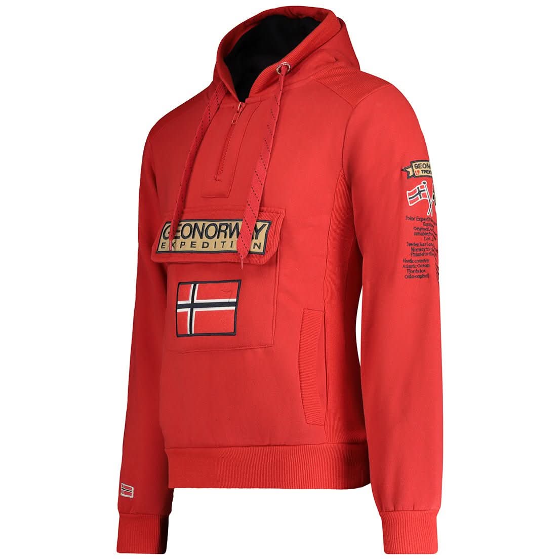 Gymclass Geo Norway Homme - Hooded sweatshirt - Geographical Norway GYMCLASS_MEN_ROUGE_S_EO_SDB-GYMCLASS_MEN_NOIR_S_EO_SDB-GYMCLASS_MEN_MARINE_S_EO_SDB-GYMCLASS_MEN_GRIS_FONCE_M_EO_SDB-GYMCLASS_MEN_KAKI_L_EO_SDB