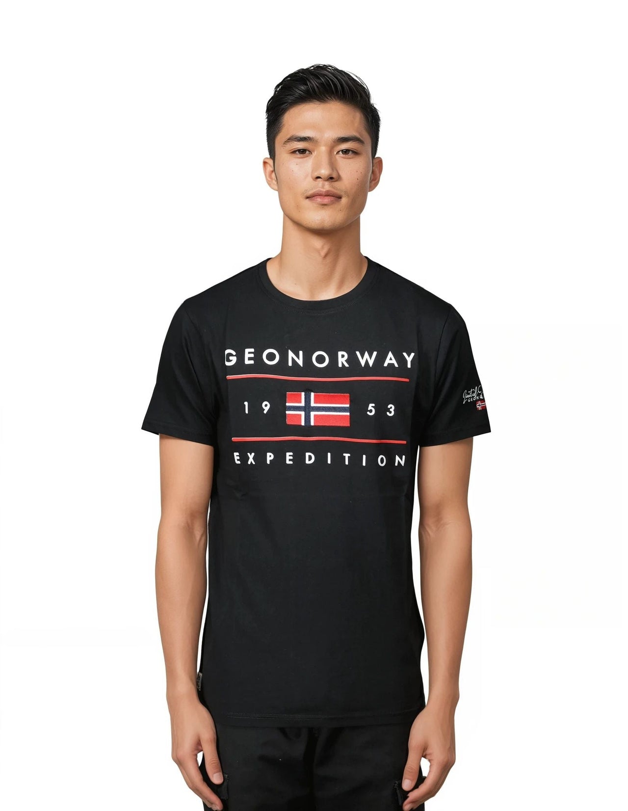 Geographical Norway JEZOLO - T-Shirt Men Short Sleeve with Flag - Geographical Norway JEZOLO_MEN_GRIS_CLAIR_S_SDB-JEZOLO_MEN_MARINE_S_SDB-JEZOLO_MEN_BLANC_S_SDB-JEZOLO_MEN_GRIS_CLAIR_M_SDB-JEZOLO_MEN_MARINE_M_SDB-JEZOLO_MEN_BLANC_M_SDB-JEZOLO_MEN_GRIS_CLAIR_L_SDB-JEZOLO_MEN_MARINE_L_SDB-JEZOLO_MEN_BLANC_L_SDB-JEZOLO_MEN_GRIS_CLAIR_XL_SDB
