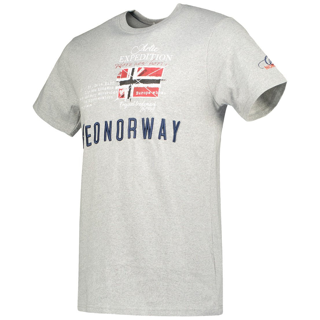 Geographical Norway Jason Homme - T-shirt Round Neck and Short Sleeves - Geographical Norway JASON_MEN_GRIS_CLAIR_S_SDB-JASON_MEN_NOIR_S_SDB-JASON_MEN_GRIS_CLAIR_M_SDB-JASON_MEN_ROUGE_M_SDB-JASON_MEN_NOIR_M_SDB-JASON_MEN_MARINE_M_SDB-JASON_MEN_GRIS_CLAIR_L_SDB-JASON_MEN_ROUGE_L_SDB-JASON_MEN_NOIR_L_SDB-JASON_MEN_MARINE_L_SDB