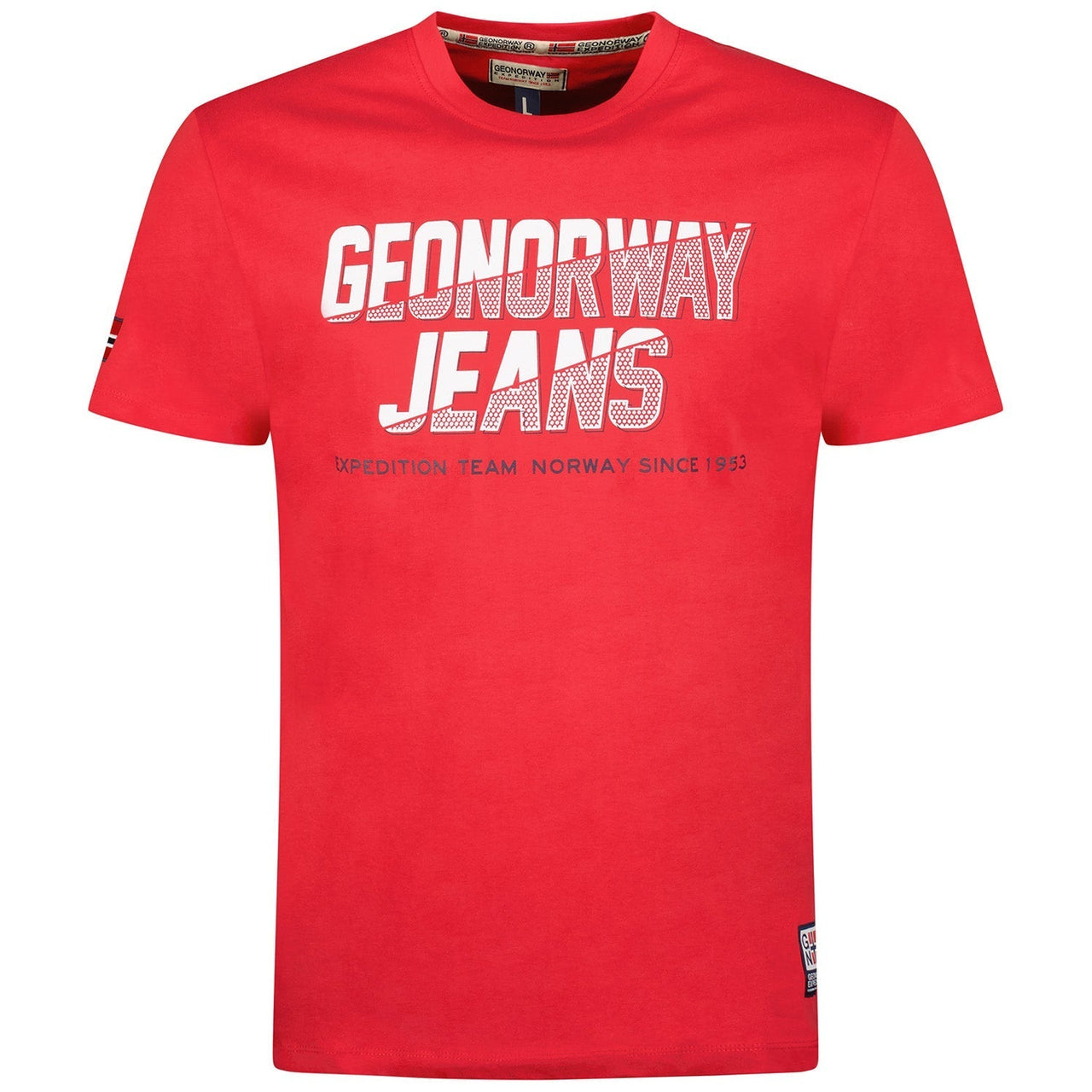Geographical Norway Jasper - Men's Round Neck T-Shirt with Flag and Print - Geographical Norway JASPER_MEN_NOIR_M_SDB-JASPER_MEN_BLANC_M_SDB-JASPER_MEN_MARINE_M_SDB-JASPER_MEN_GRIS_CLAIR_M_SDB-JASPER_MEN_ROUGE_M_SDB-JASPER_MEN_GRIS_CLAIR_L_SDB-JASPER_MEN_MARINE_L_SDB-JASPER_MEN_BLANC_L_SDB-JASPER_MEN_ROUGE_L_SDB-JASPER_MEN_NOIR_L_SDB