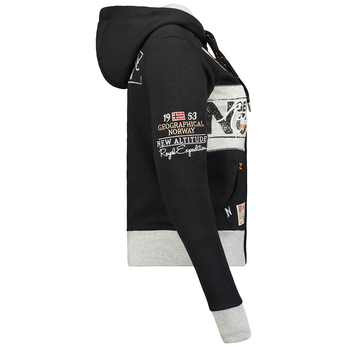 Geographical Norway Flyer Women - Sweatshirt with zip - Geographical Norway FLYER_LADY_GRIS_CLAIR_S_SDB-FLYER_LADY_ROUGE_S_SDB-FLYER_LADY_MARINE_SDB-FLYER_LADY_NOIR_S_SDB-FLYER_LADY_ROSE_FLASH_S_SDB-FLYER_LADY_GRIS_CLAIR_M_SDB-FLYER_LADY_ROUGE_M_SDB-FLYER_LADY_MARINE_M_SDB-FLYER_LADY_NOIR_M_SDB-FLYER_LADY_ROSE_FLASH_M_SDB