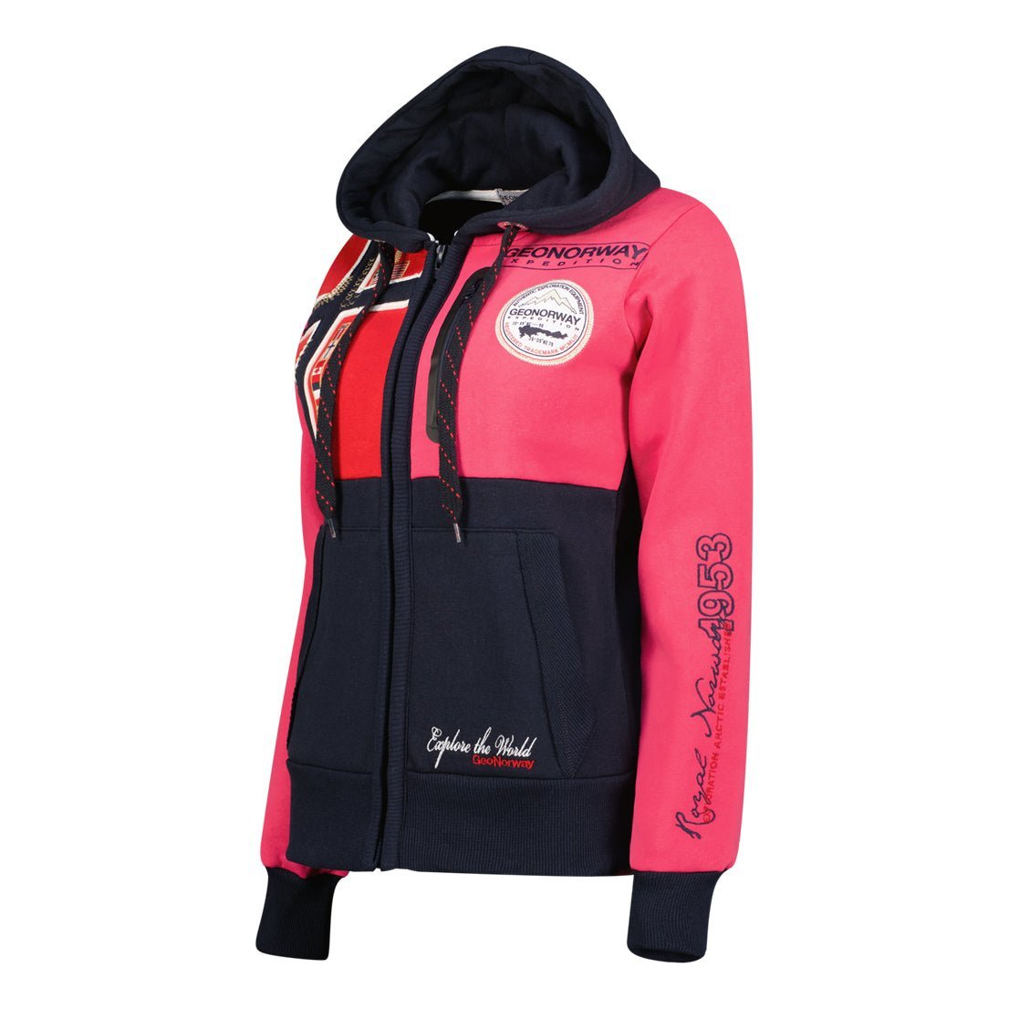 Geographical Norway Gexplore Woman- Zipped Sweat with Pockets and Tightening - Geographical Norway GEXPLORE_LADY_GRIS_CLAIR_SDB-GEXPLORE_LADY_MARINE_S_SDB-GEXPLORE_LADY_NOIR_SDB-GEXPLORE_LADY_ROSE_FLASH_S_SDB-GEXPLORE_LADY_ROUGE_S_SDB-GEXPLORE_LADY_GRIS_CLAIR_M_SDB-GEXPLORE_LADY_MARINE_M_SDB-GEXPLORE_LADY_NOIR_M_SDB-GEXPLORE_LADY_ROSE_FLASH_M_SDB-GEXPLORE_LADY_ROUGE_M_SDB