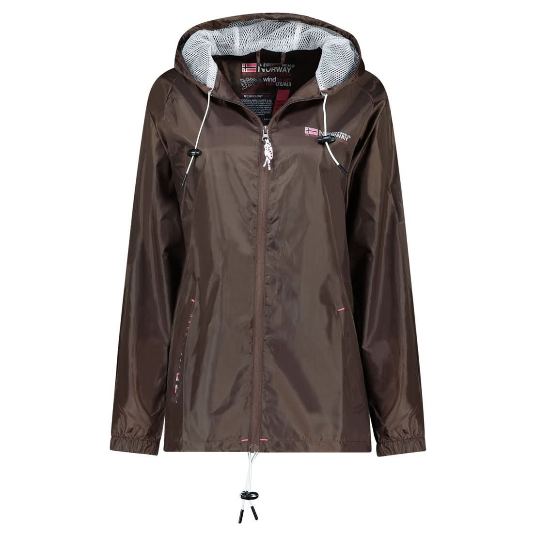 Geographical Norway Boat Femme - Women's windproof jacket - Geographical Norway - S Brown