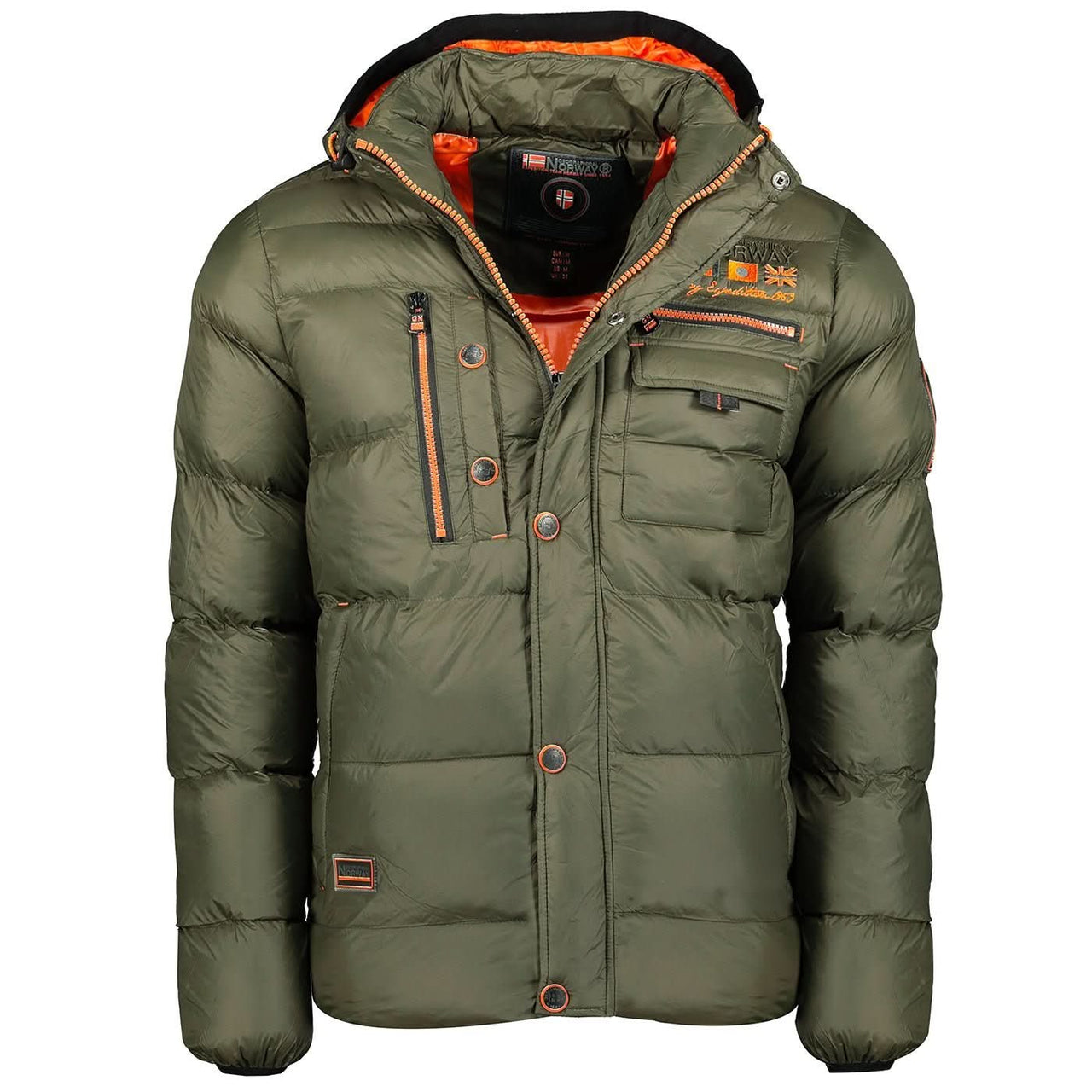 Geographical Norway Citernier Homme - Puffer jacket Quilted Fantasy Khaki - Geographical Norway - S Khaki