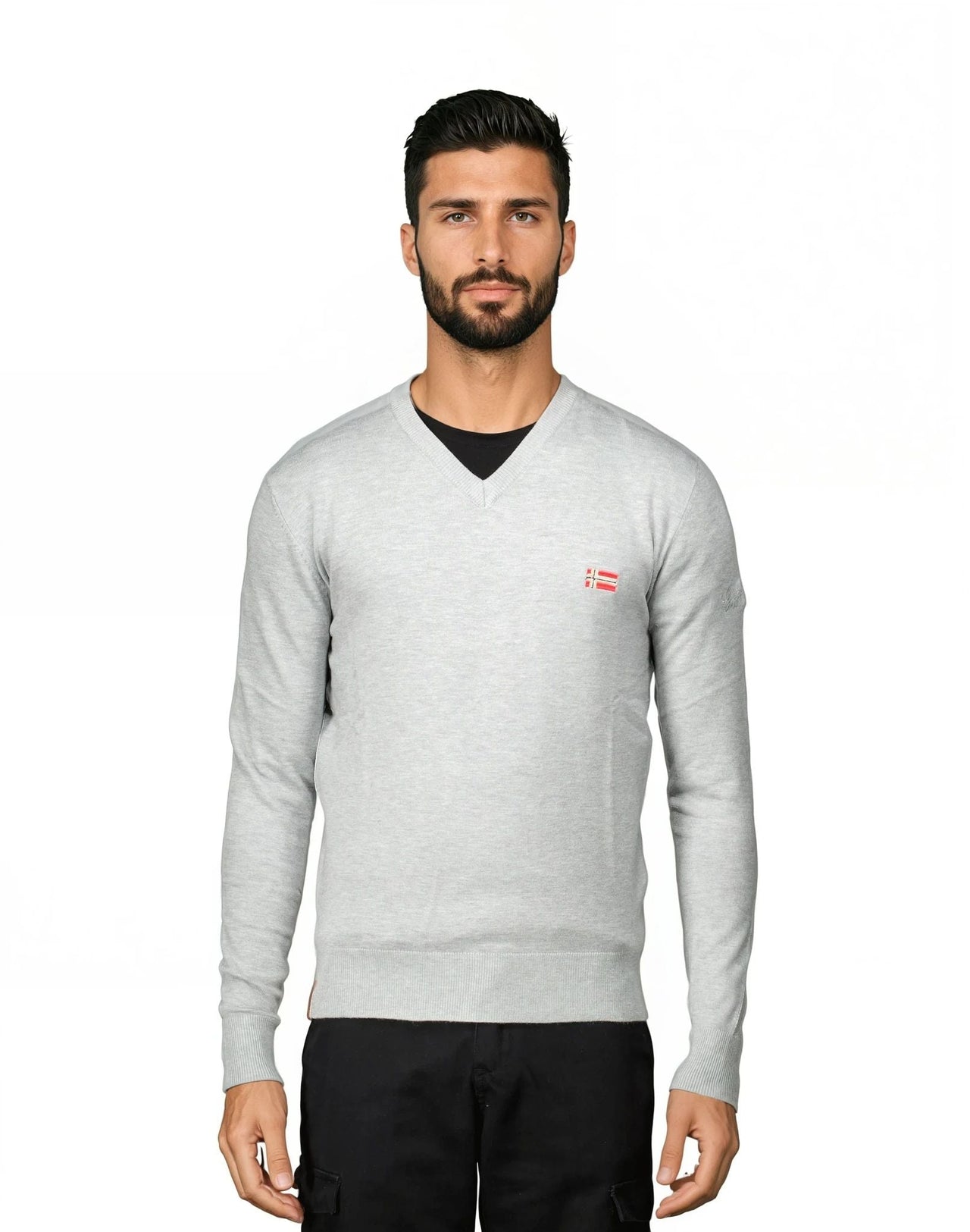 Geographical Norway FELIN Homme - Round neck sweater - Geographical Norway FELIN_MEN_GRIS_CLAIR_SDB-FELIN_MEN_GRIS_FONCE_SDB-FELIN_MEN_OLIVE_SDB-FELIN_MEN_NOIR_S_SDB-FELIN_MEN_GRIS_CLAIR_M_SDB-FELIN_MEN_GRIS_FONCE_M_SDB-FELIN_MEN_OLIVE_M_SDB-FELIN_MEN_NOIR_M_SDB-FELIN_MEN_GRIS_CLAIR_L_SDB-FELIN_MEN_GRIS_FONCE_L_SDB