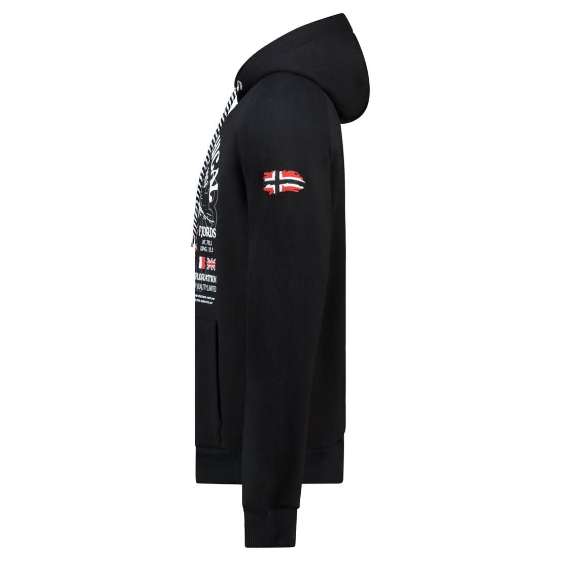 Geographical Norway Gommy Homme - Hooded sweatshirt with prints and flag - Geographical Norway GOMMY_MEN_NOIR_SDB-GOMMY_MEN_NOIR_M_SDB-GOMMY_MEN_NOIR_L_SDB-GOMMY_MEN_NOIR_XL_SDB-GOMMY_MEN_NOIR_XXL_SDB-GOMMY_MEN_NOIR_3XL_SDB-GOMMY_MEN_GRIS_CLAIR_S_SDB-GOMMY_MEN_GRIS_CLAIR_M_SDB-GOMMY_MEN_GRIS_CLAIR_XL_SDB-GOMMY_MEN_GRIS_CLAIR_XL_SDB