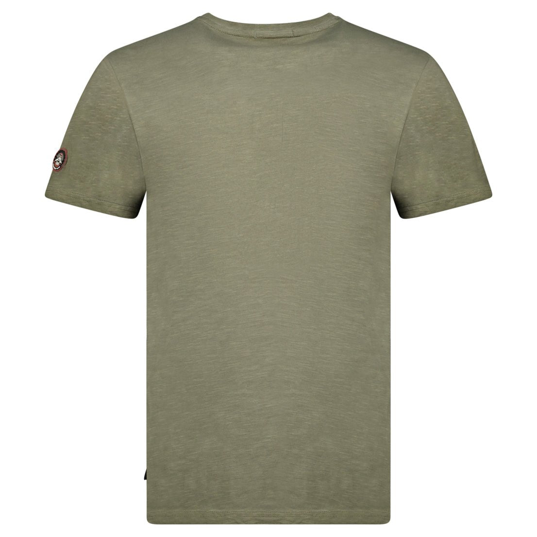 Geographical Norway JOPOGRAPHE - T-Shirt Men Short Sleeve with Flag - Geographical Norway - S Olive