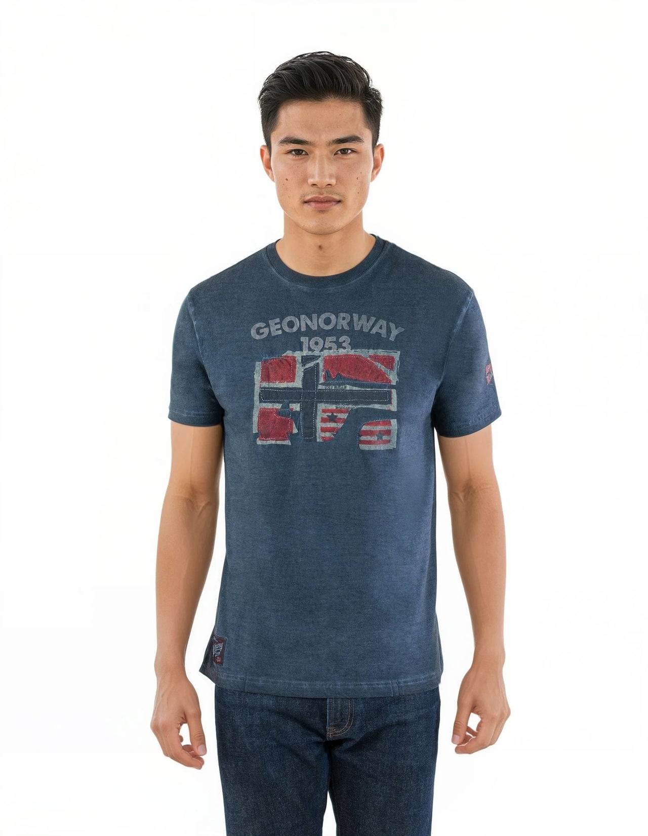 Geographical Norway Jotz Homme - Short-sleeved T-shirt - Geographical Norway JOTZ_MEN_BLEU_SDB-JOTZ_MEN_BLEU_M_SDB-JOTZ_MEN_BLEU_L_SDB-JOTZ_MEN_BLEU_XL_SDB-JOTZ_MEN_BLEU_XXL_SDB-JOTZ_MEN_BLEU_3XL_SDB-JOTZ_MEN_GRIS_CLAIR_S_SDB-JOTZ_MEN_GRIS_CLAIR_M_SDB-JOTZ_MEN_GRIS_CLAIR_L_SDB-JOTZ_MEN_GRIS_CLAIR_XL_SDB